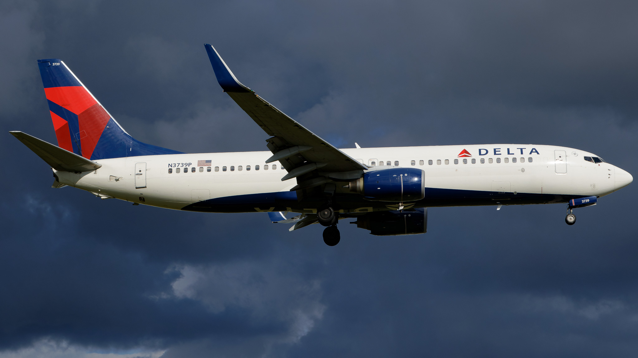 Full size: Delta Airlines Boeing 737-800 N3739P at Tampa International Airport