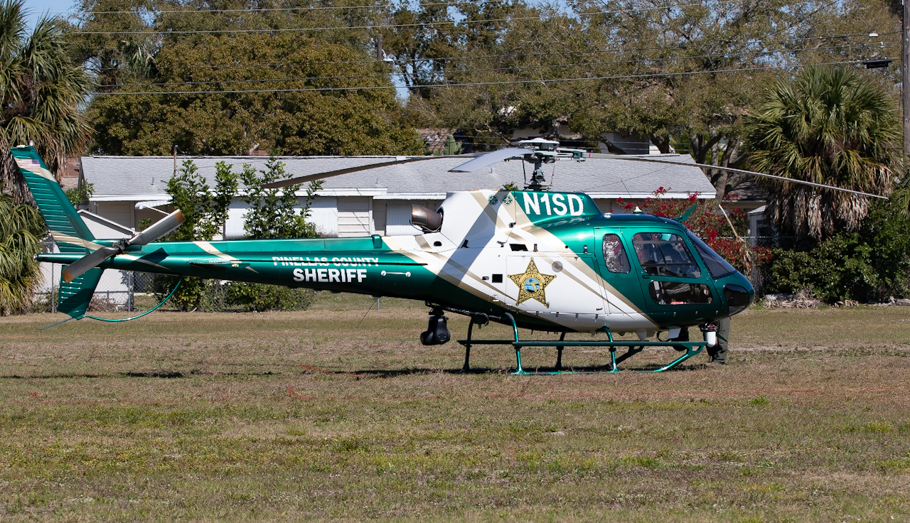 Full size: Pinellas County Sheriff’s Office  Airbus H125 N1SD at St. Petersburg Clearwater International Airport