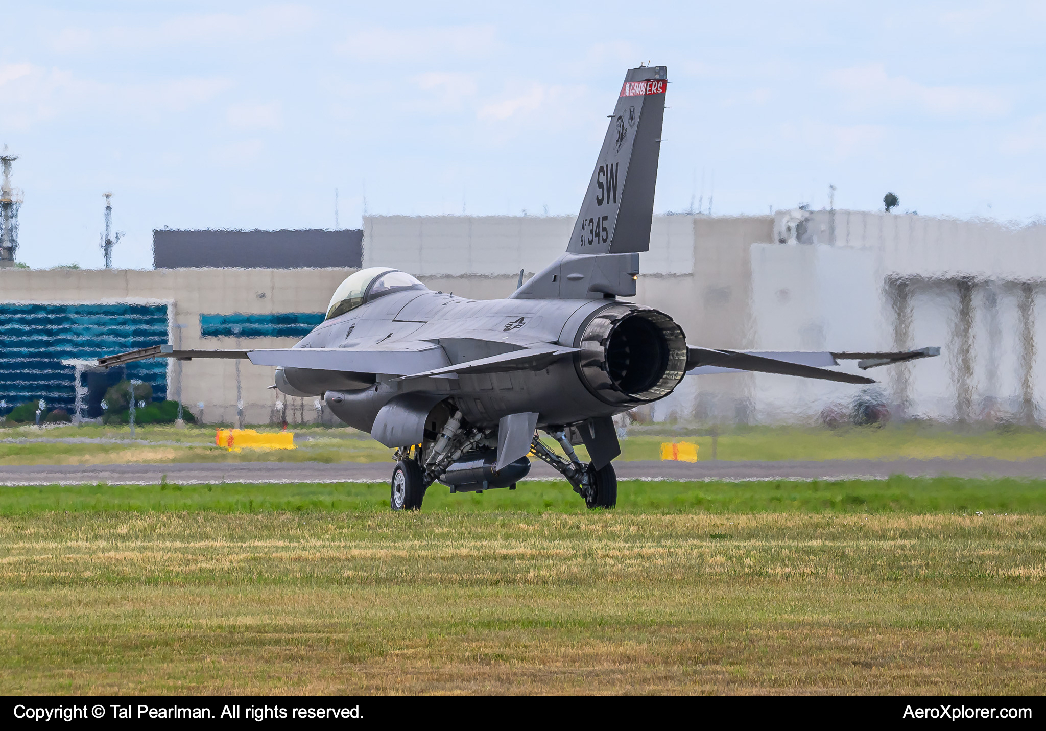 Full size: USAF - United States Air Force General Dynamics F-16 Fighting Falcon 91-0345 at Patuxent River Naval Air Station