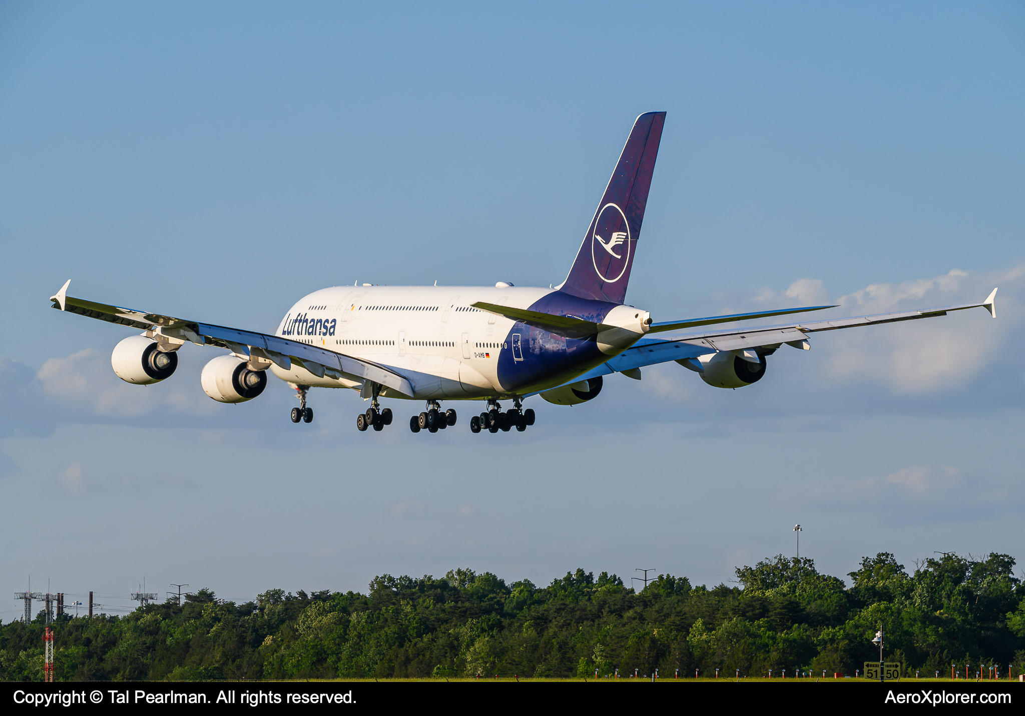 Full size: Lufthansa Airbus A380-800 D-AIMB at Washington Dulles International Airport