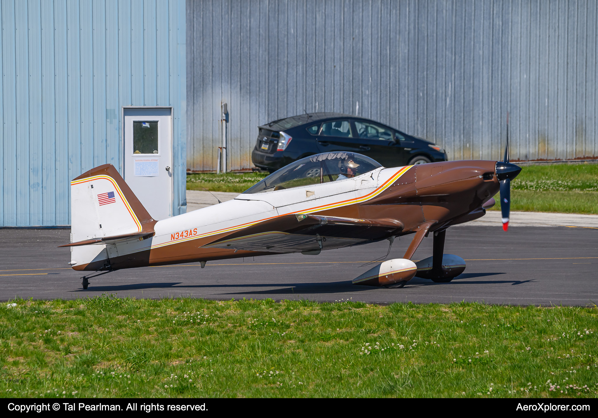 Full size: PRIVATE VANS RV-4 N343AS at New Garden Airport