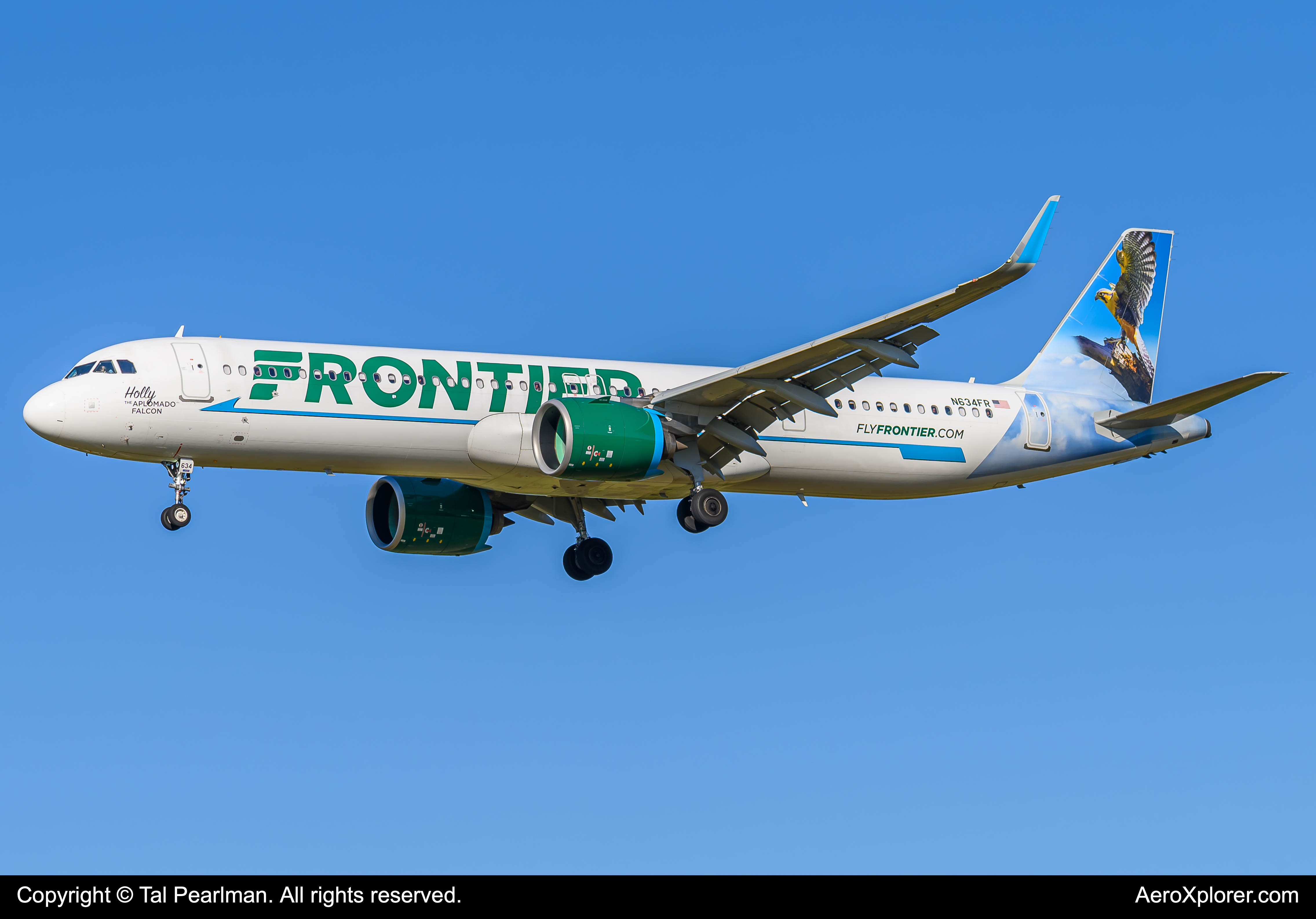 Full size: Frontier Airlines Airbus A321-271NX  N634FR at Baltimore/Washington International Thurgood Marshall Airport