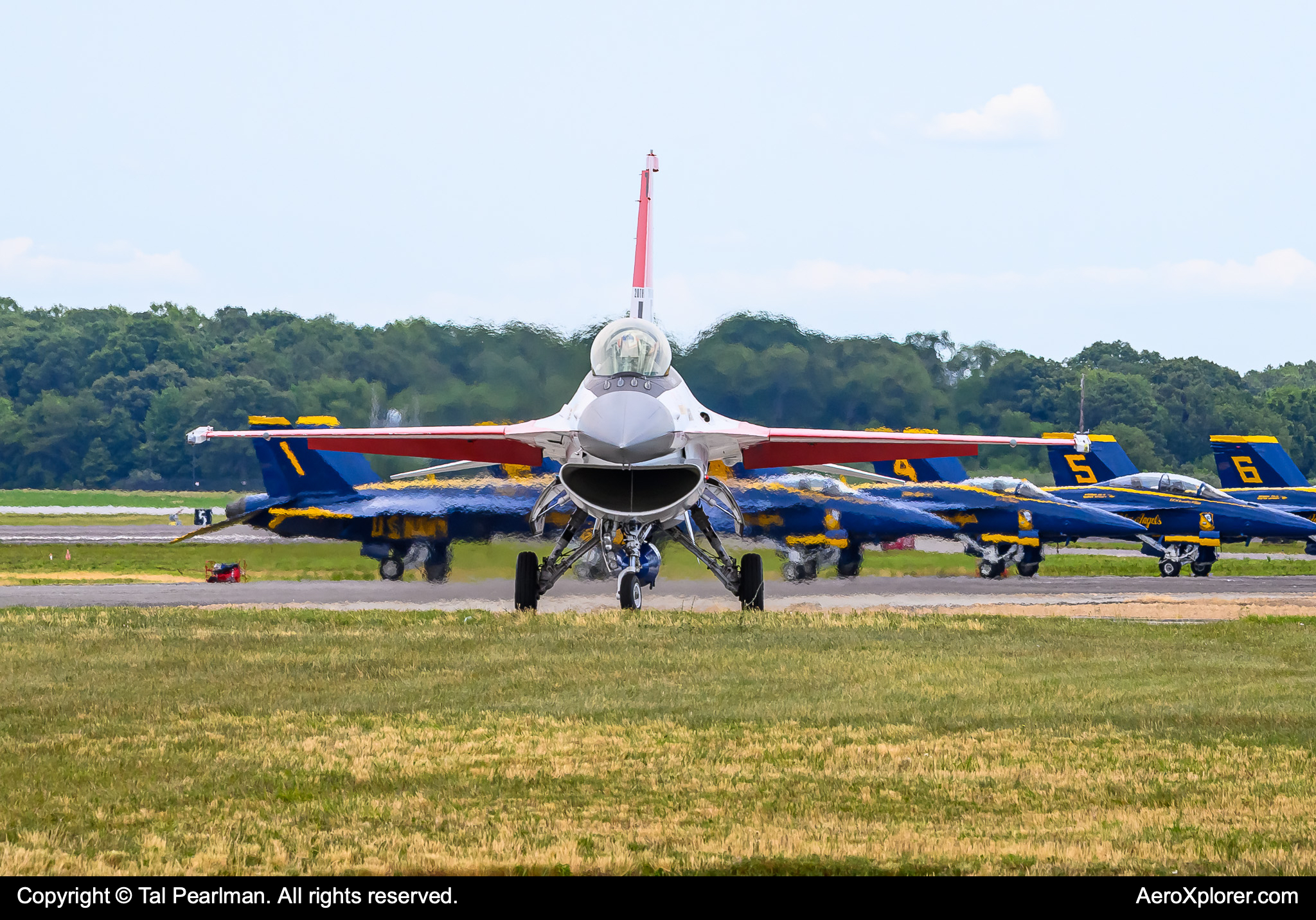 Full size: USAF - United States Air Force General Dynamics F-16 Fighting Falcon 91-0395 at Patuxent River Naval Air Station