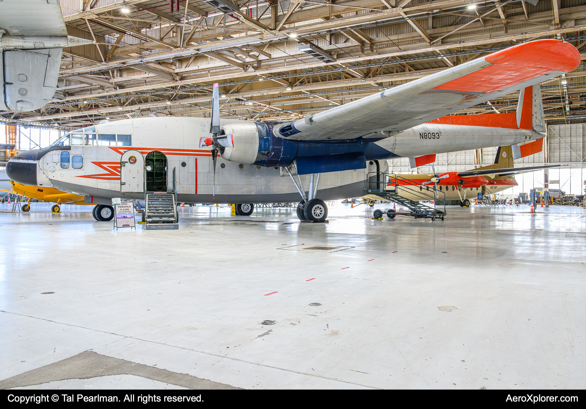 Full size: PRIVATE Fairchild C-119G N8093 at Hagerstown Regional Airport-Richard A Henson Field