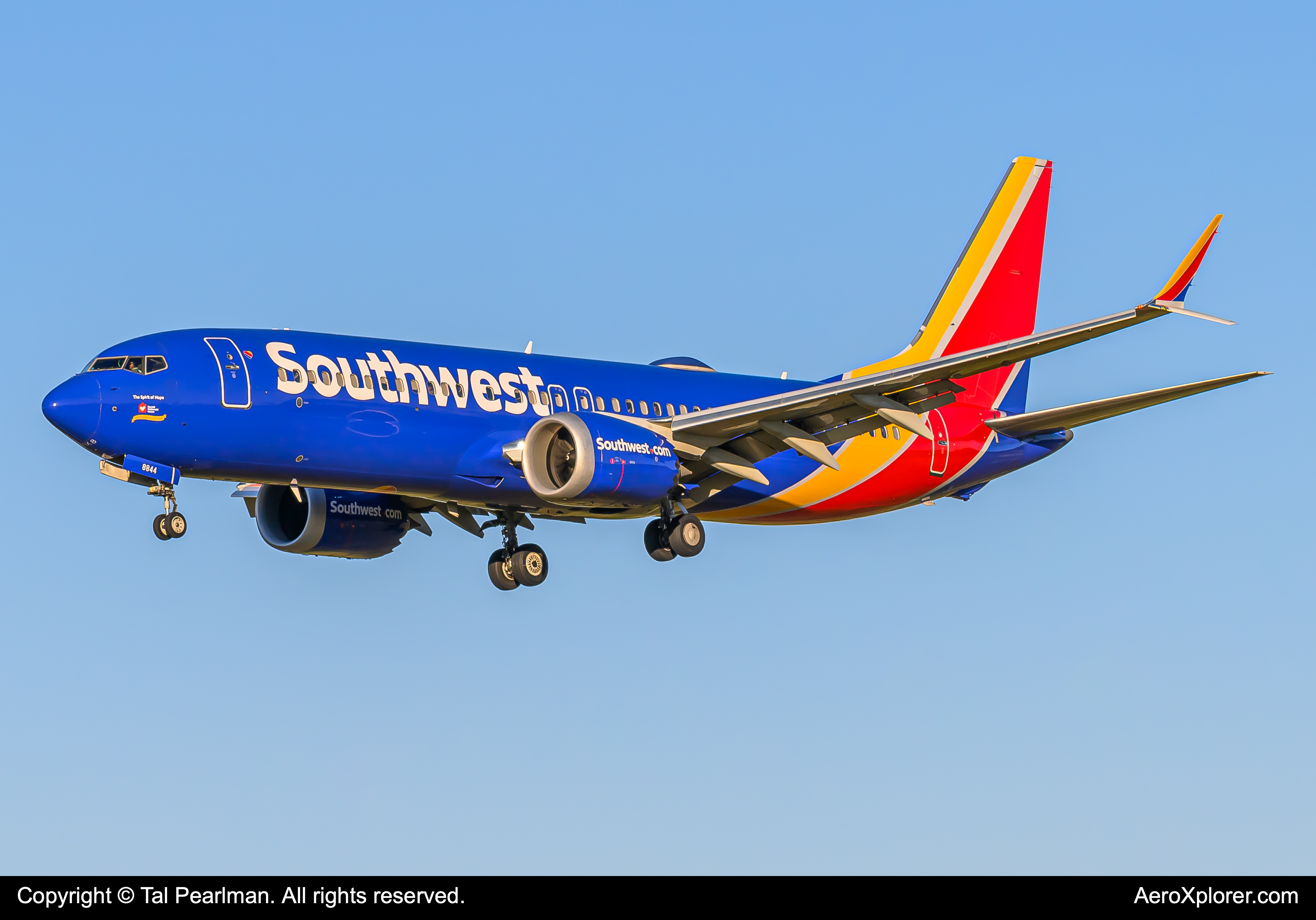 Full size: Southwest Airlines Boeing 737 MAX 8 N8844Q at Baltimore/Washington International Thurgood Marshall Airport