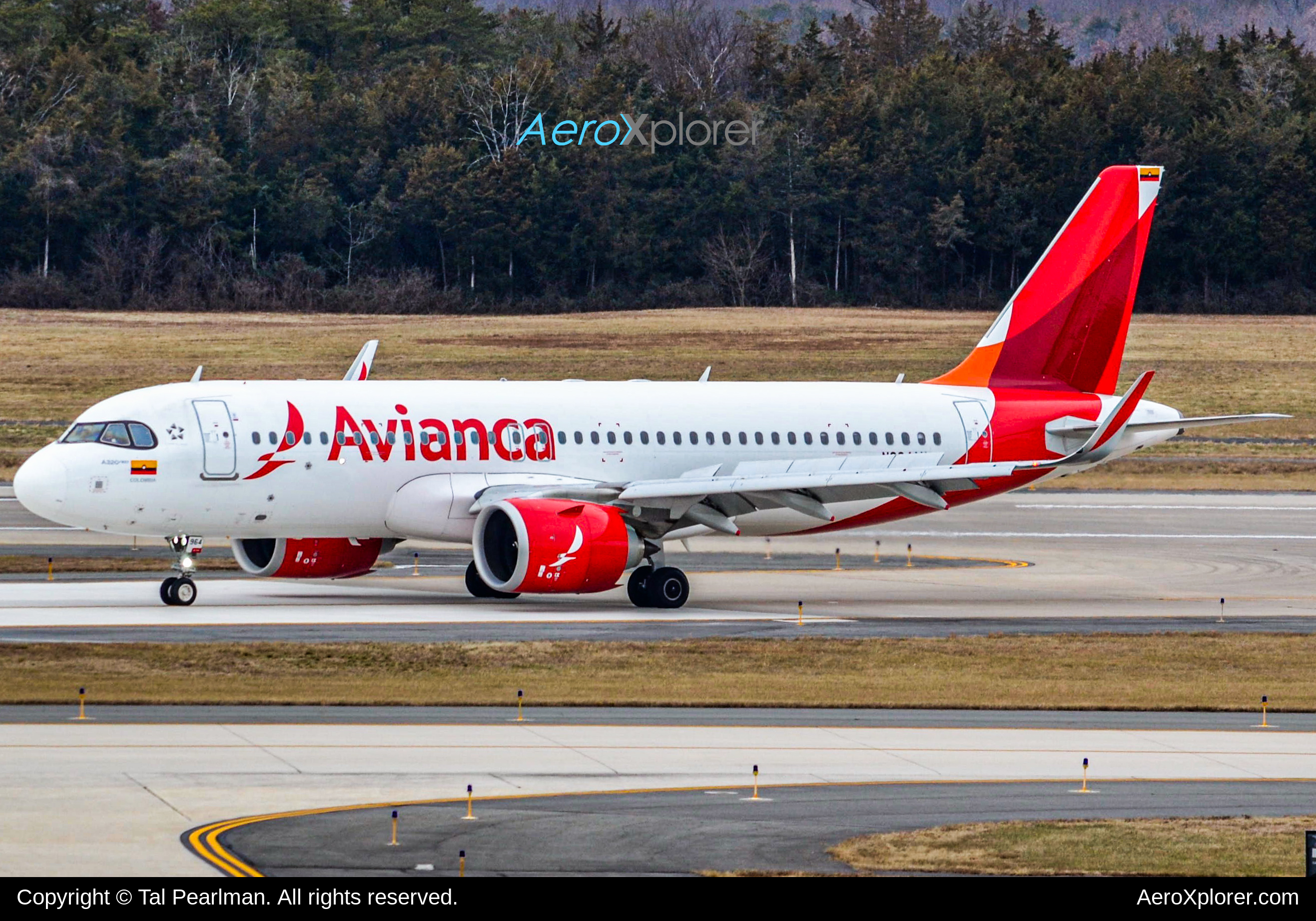 N963AV Avianca Airbus A320NEO At IAD AeroXplorer