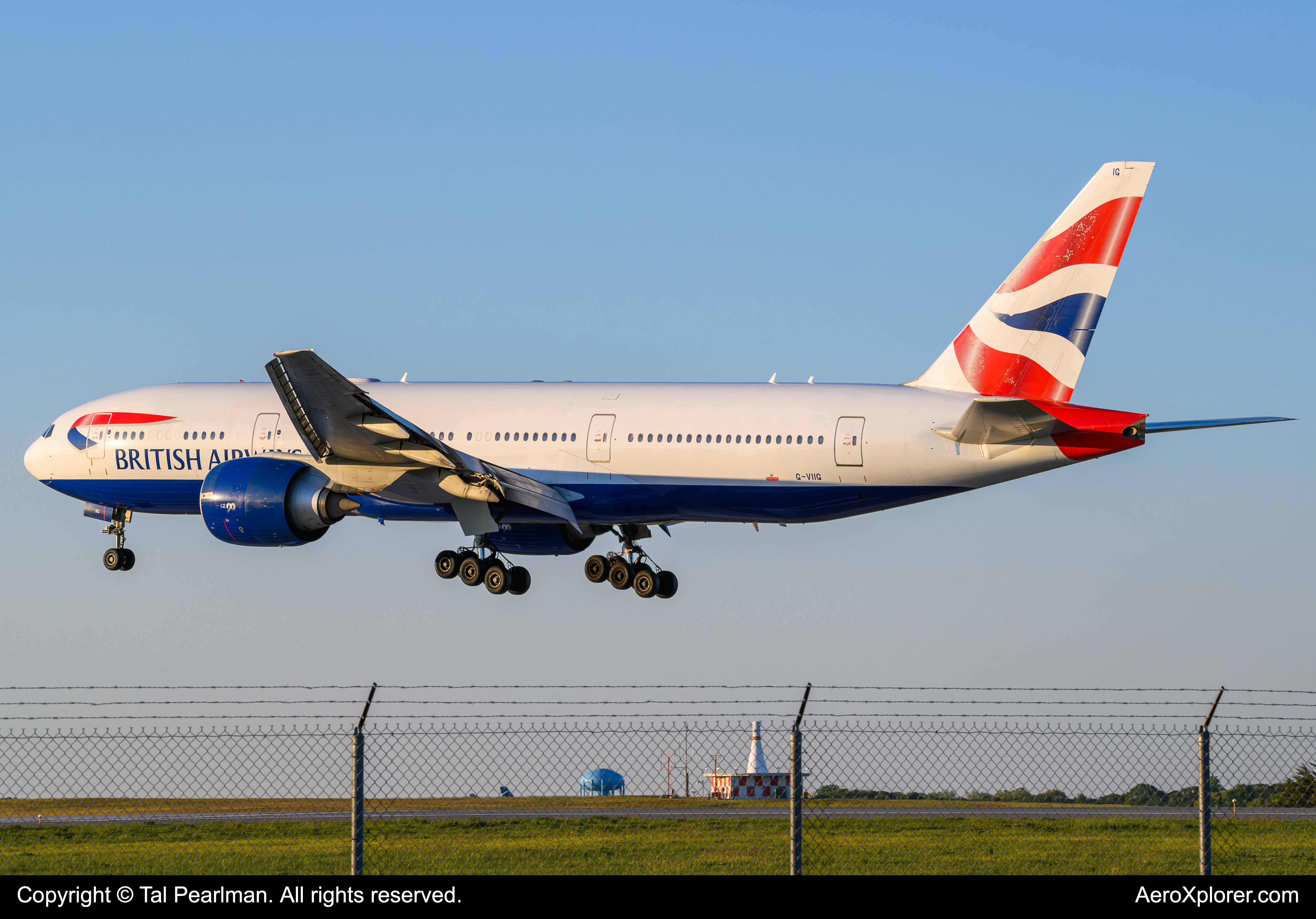 Full size: British Airways Boeing 777-200ER G-VIIG at Baltimore/Washington International Thurgood Marshall Airport