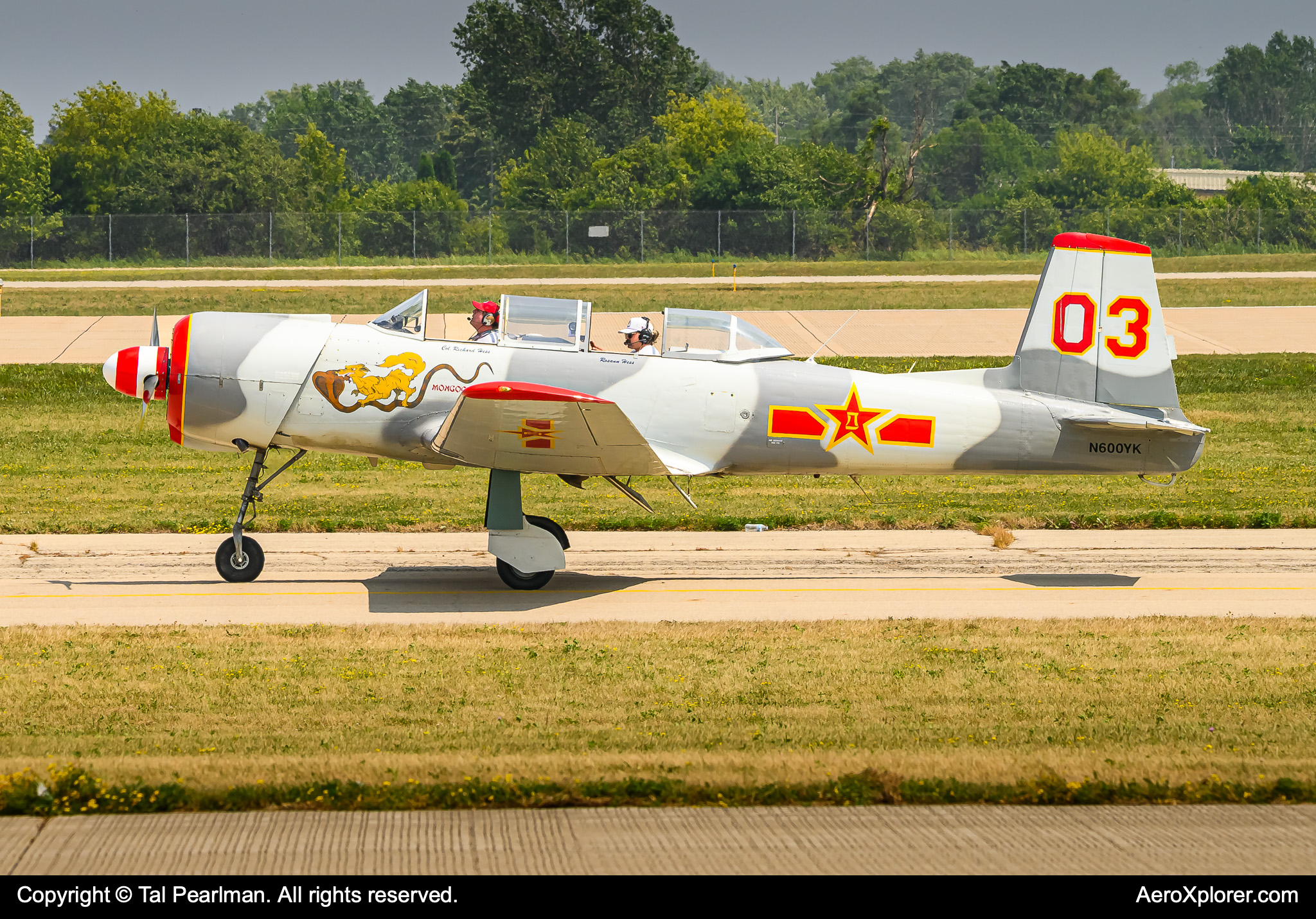 Full size: PRIVATE Nanchang CJ-6 N600YK at Wittman Regional Airport