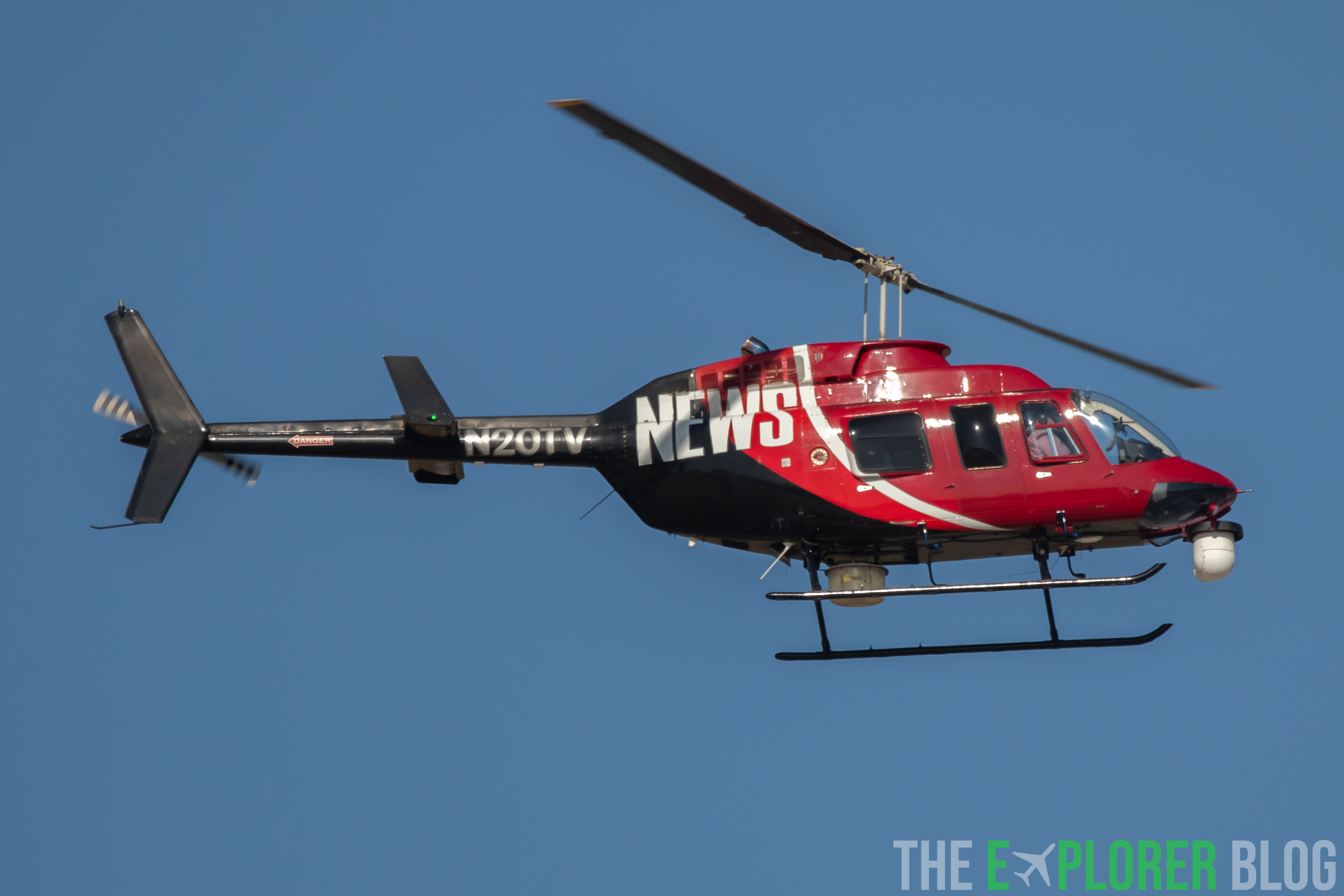 Full size: Helicopters Inc. Bell 206L Long Ranger N20TV at San Antonio International Airport