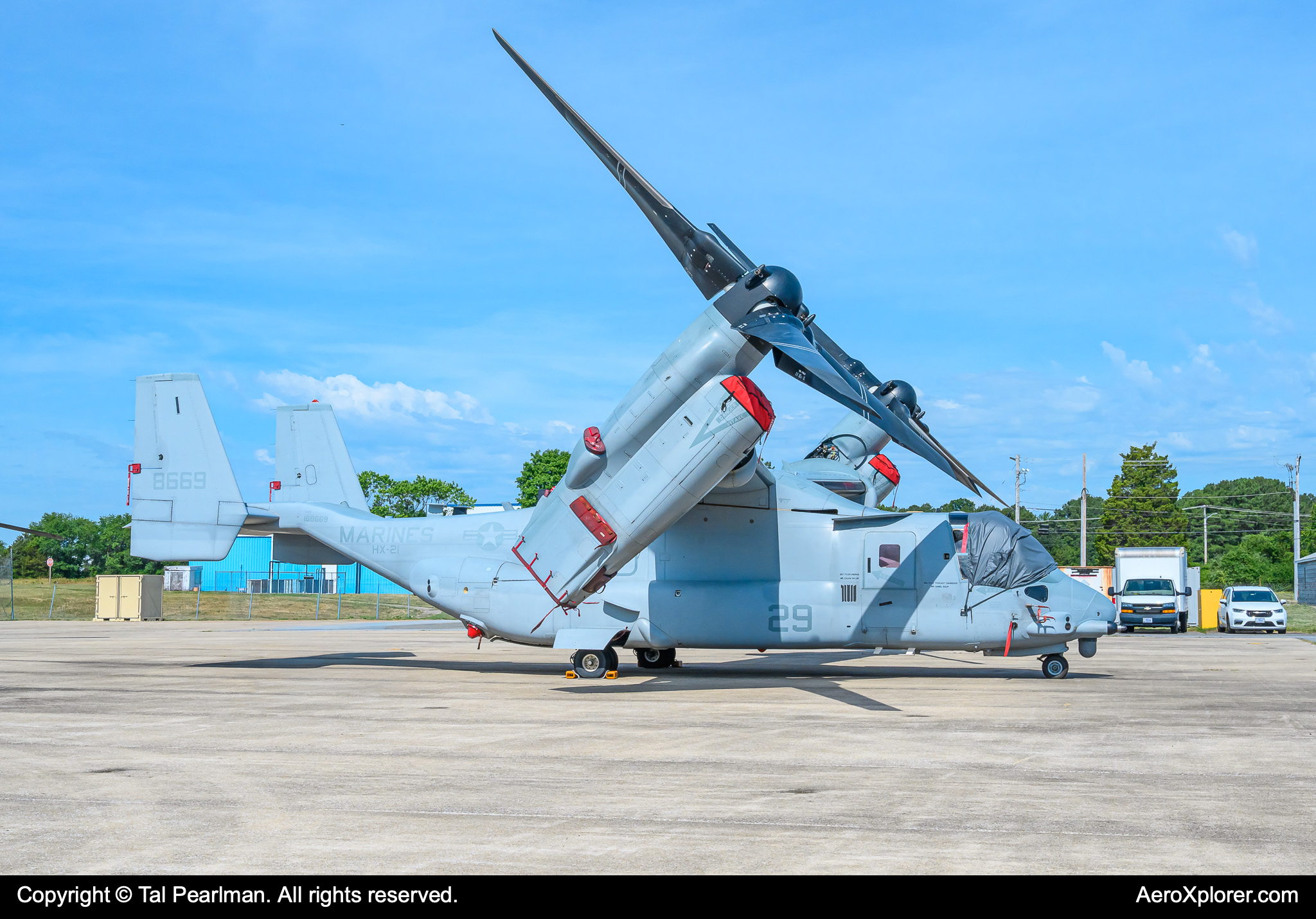 Full size: USMC - United States Marine Corp Bell Boeing MV-22 Osprey 168669 at Patuxent River Naval Air Station