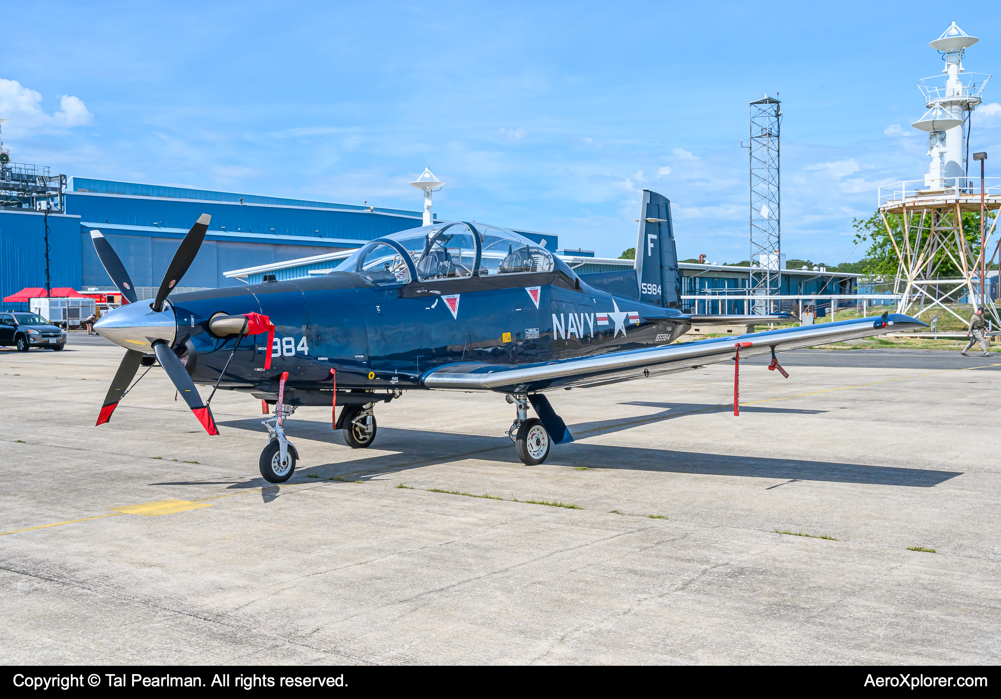 Full size: USN - United States Navy Beechcraft T-6 Texan II 165984 at Patuxent River Naval Air Station