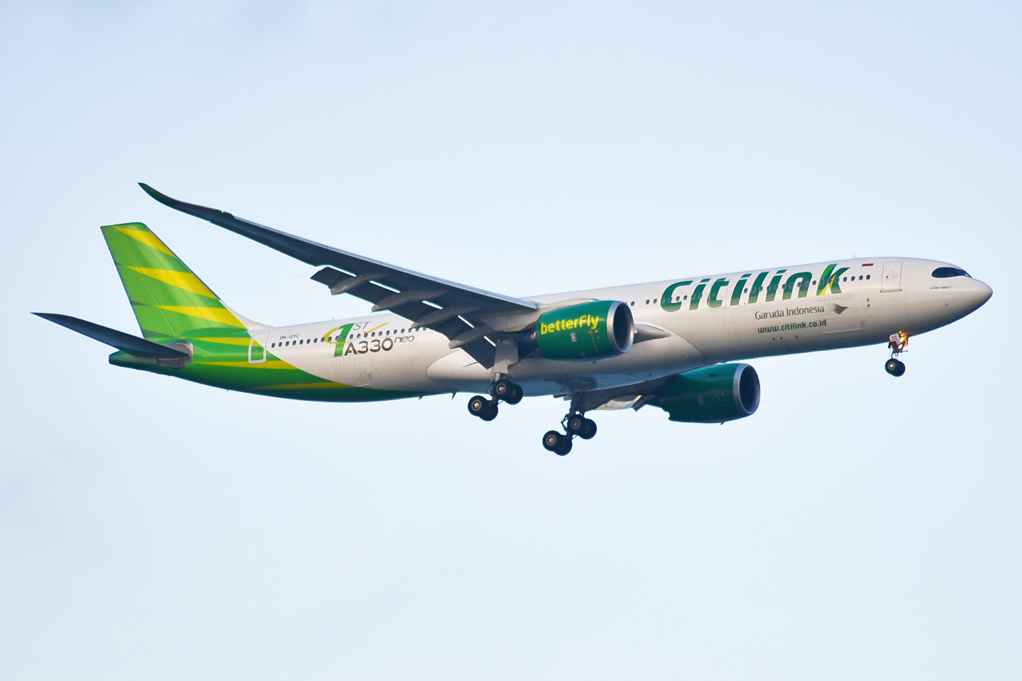 Full size: Citilink Airbus A330-900 PK-GYC at Singapore-Changi Airport