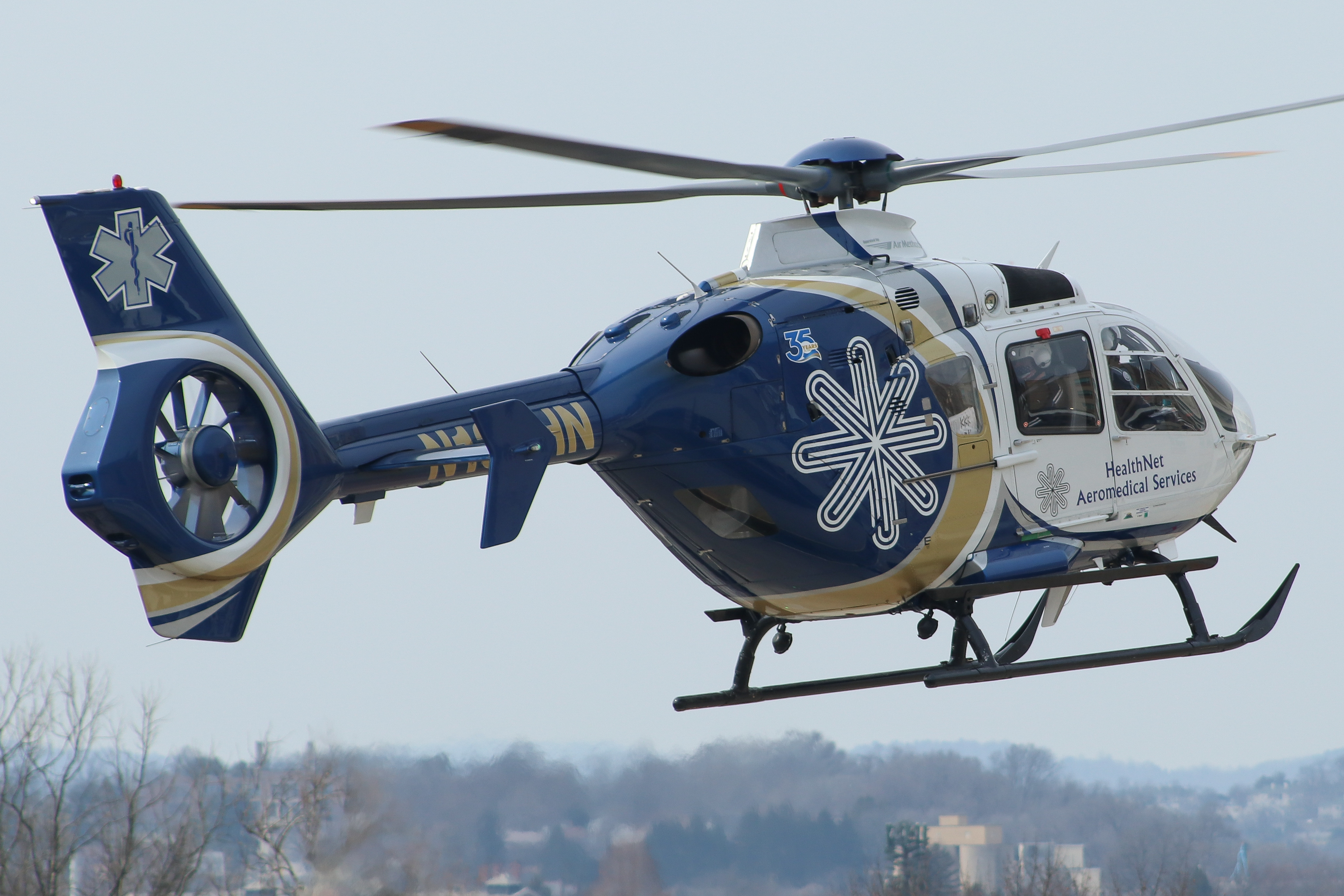 Full size: HealthNet  Eurocopter EC135 N138HN at York Airport