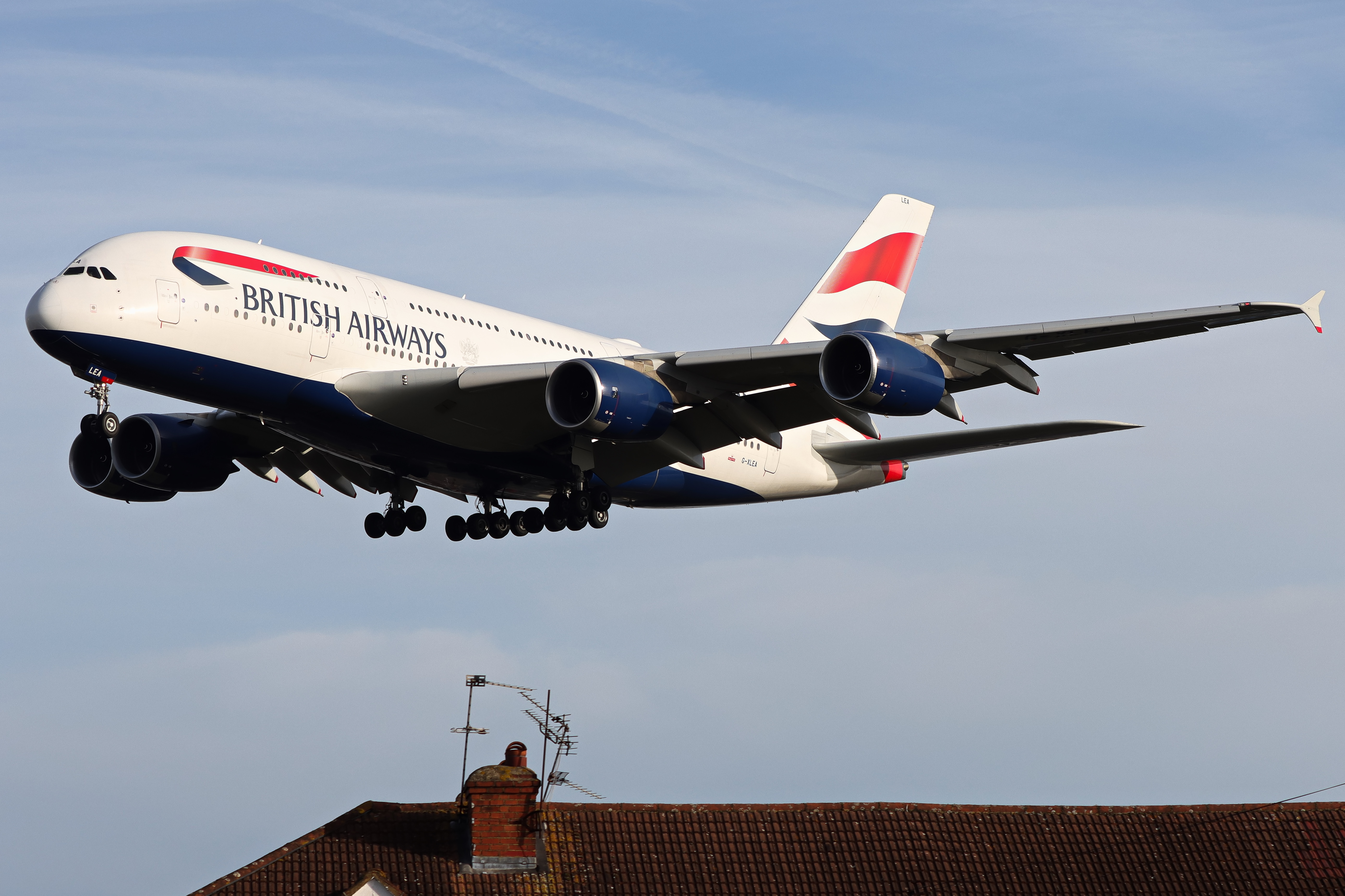 Full size: British Airways Airbus A380-800 G-XLEA at London Heathrow International Airport