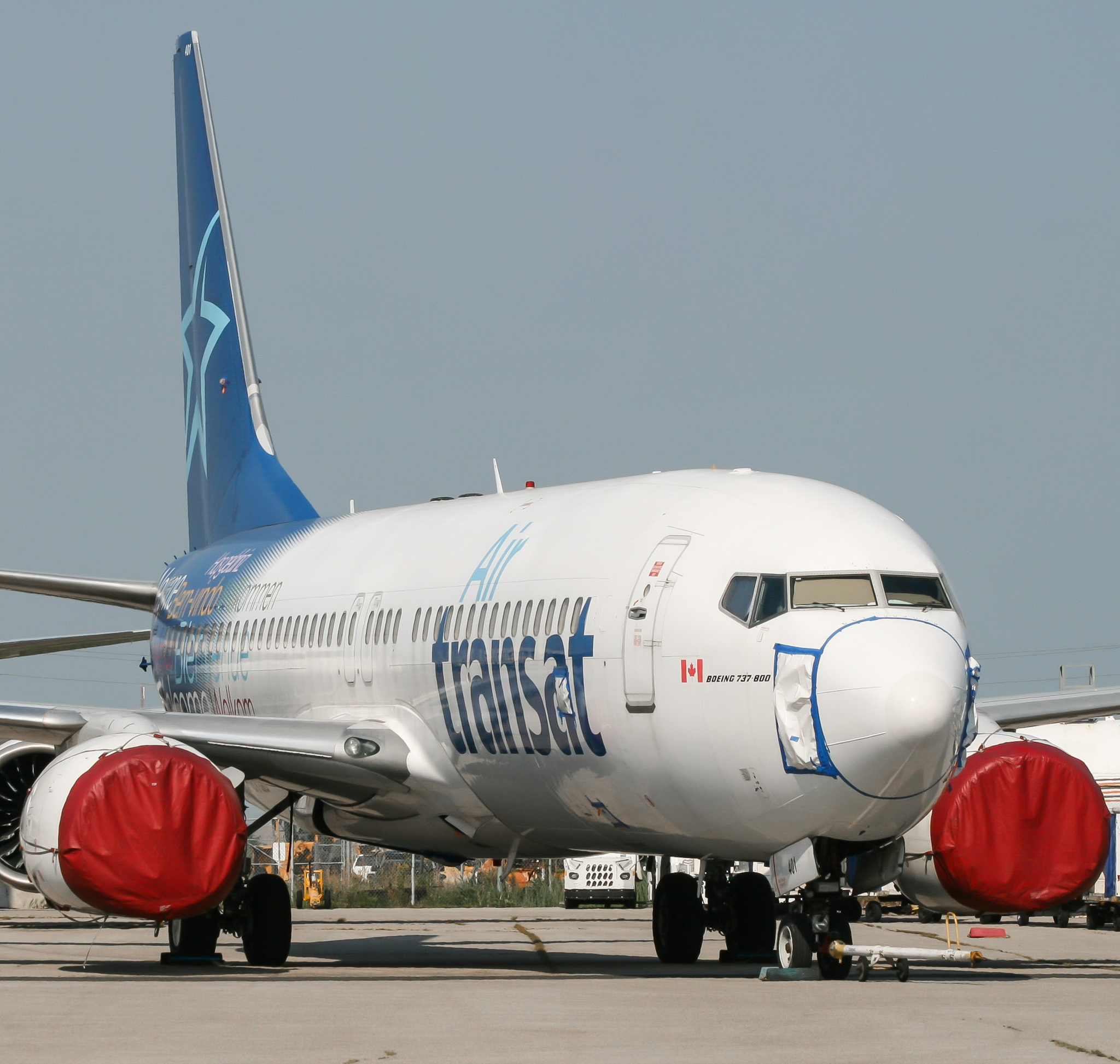 Full size: Air Transat Boeing 737-800 C-GTQB at Lester B Pearson International Airport