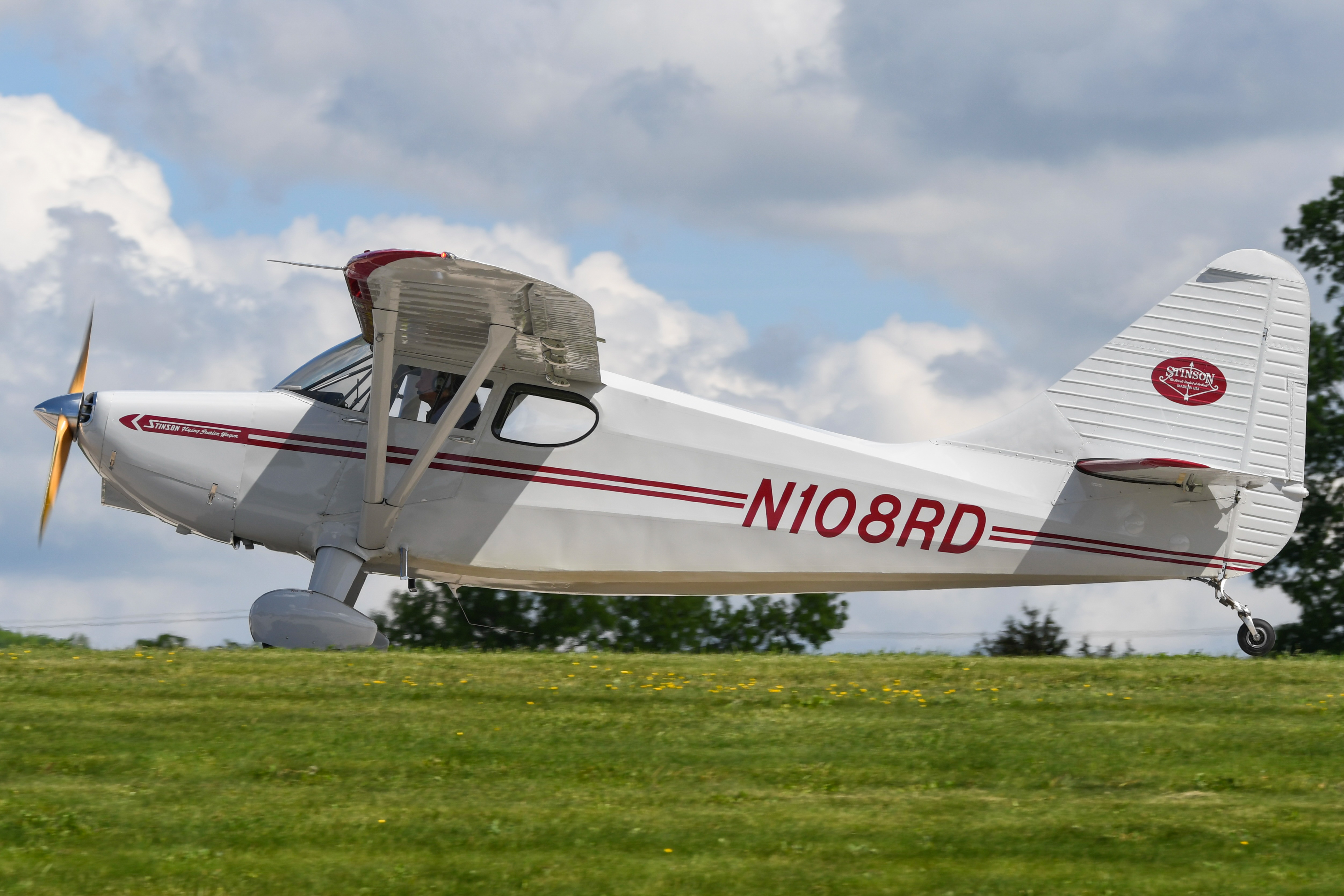 Full size: PRIVATE Stinson 108-2 N108RD at Heritage Field Airport