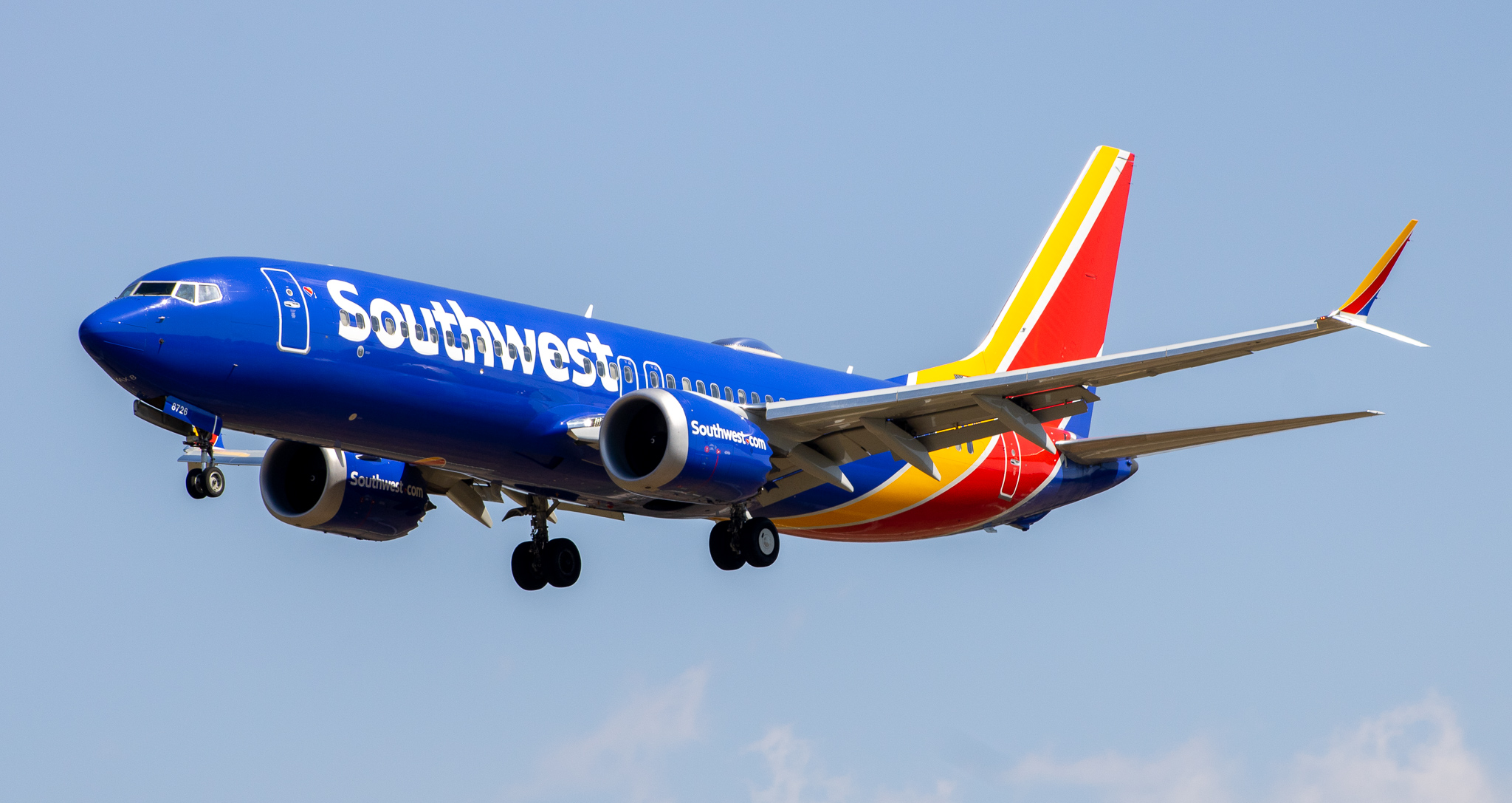 Full size: Southwest Airlines Boeing 737 MAX 8 N8726H at Baltimore/Washington International Thurgood Marshall Airport
