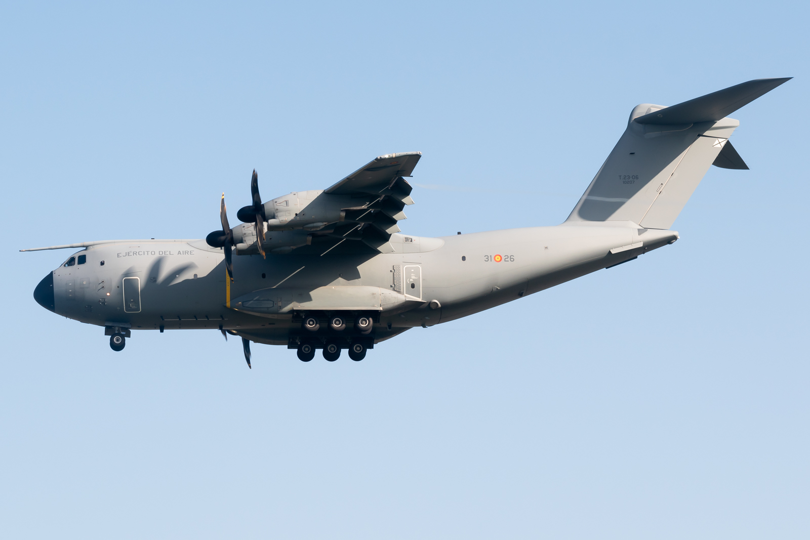 Full size: Spanish  Air Force Airbus A400M T.23-06 at Santander Airport