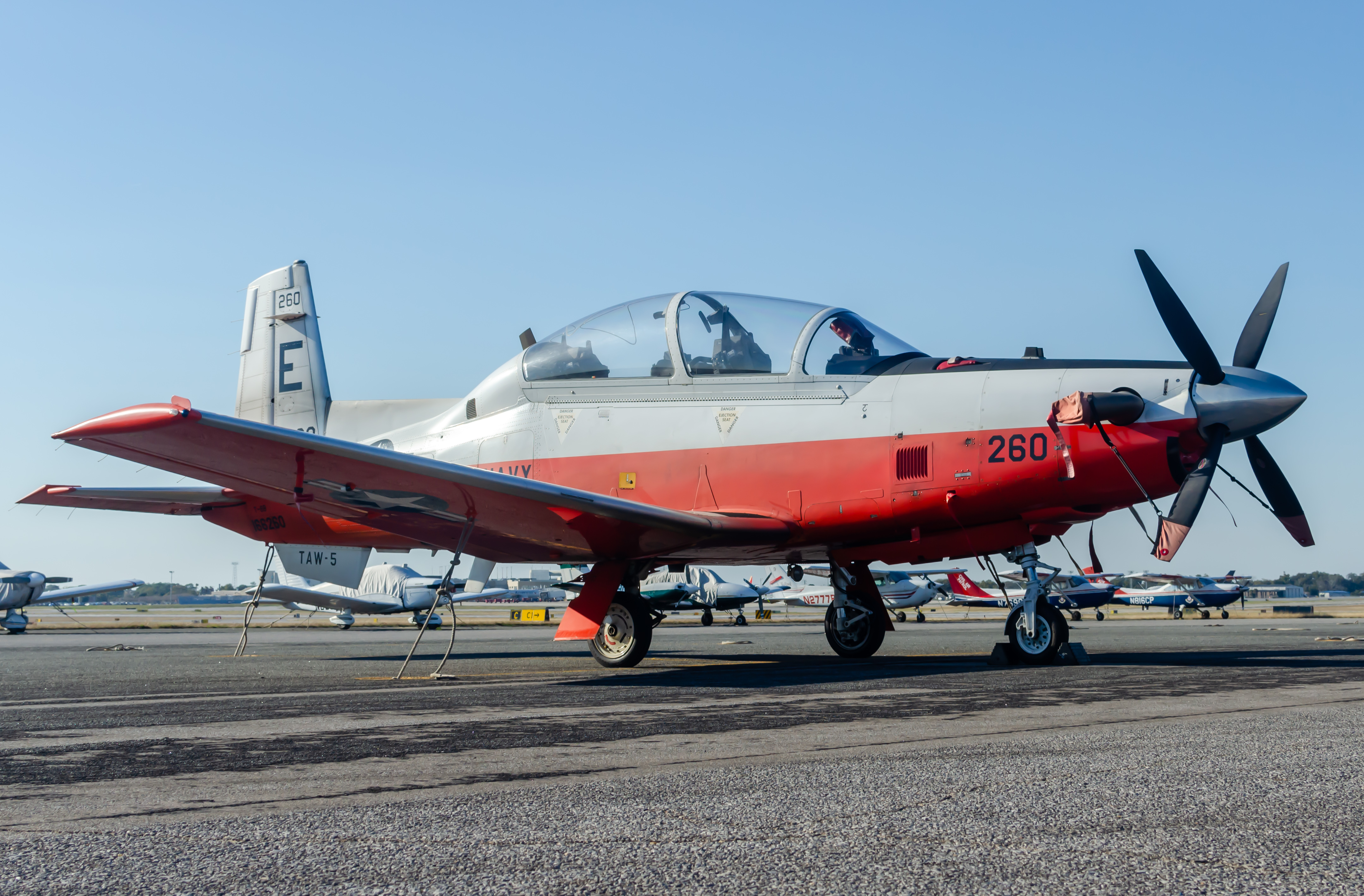 Full size: USN - United States Navy North American T-6 Texan 166260 at Pensacola International Airport