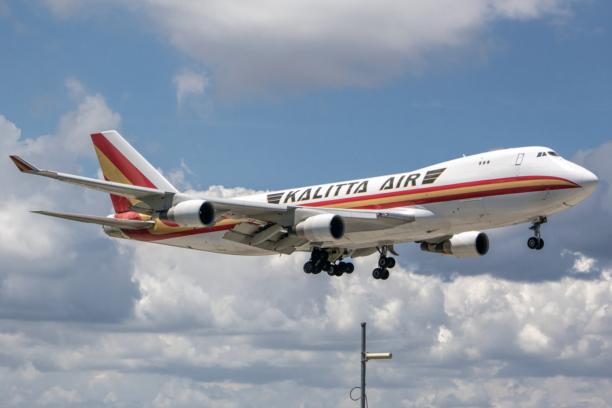 Full size: Kalitta Air Boeing 747-400 N705CK at Miami International Airport