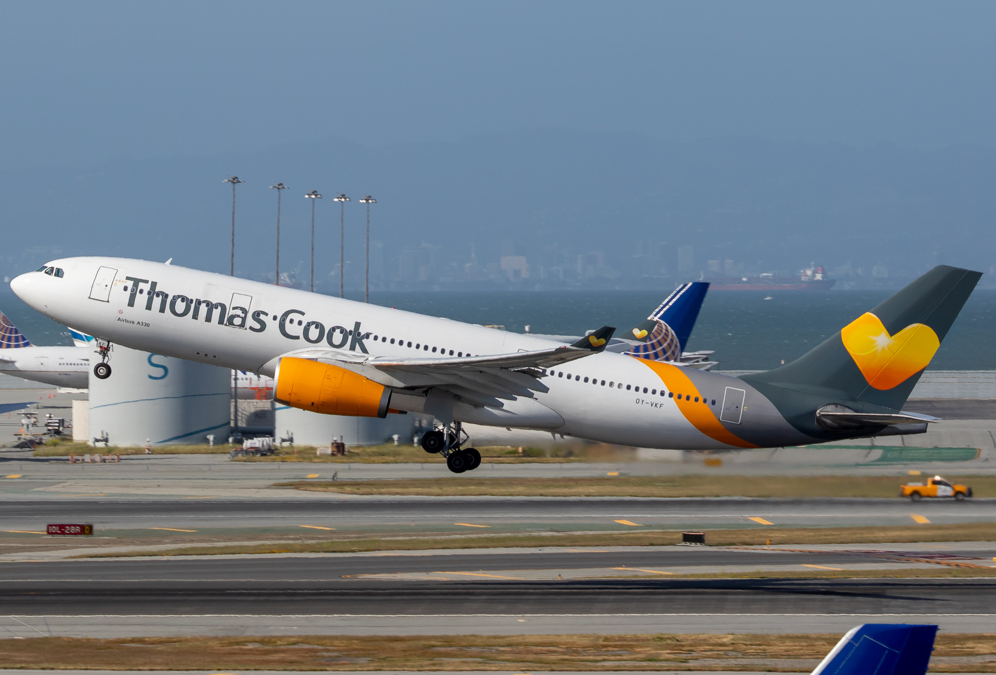 Full size: Thomas Cook  Airbus A330-200 OY-VKF at San Francisco International Airport