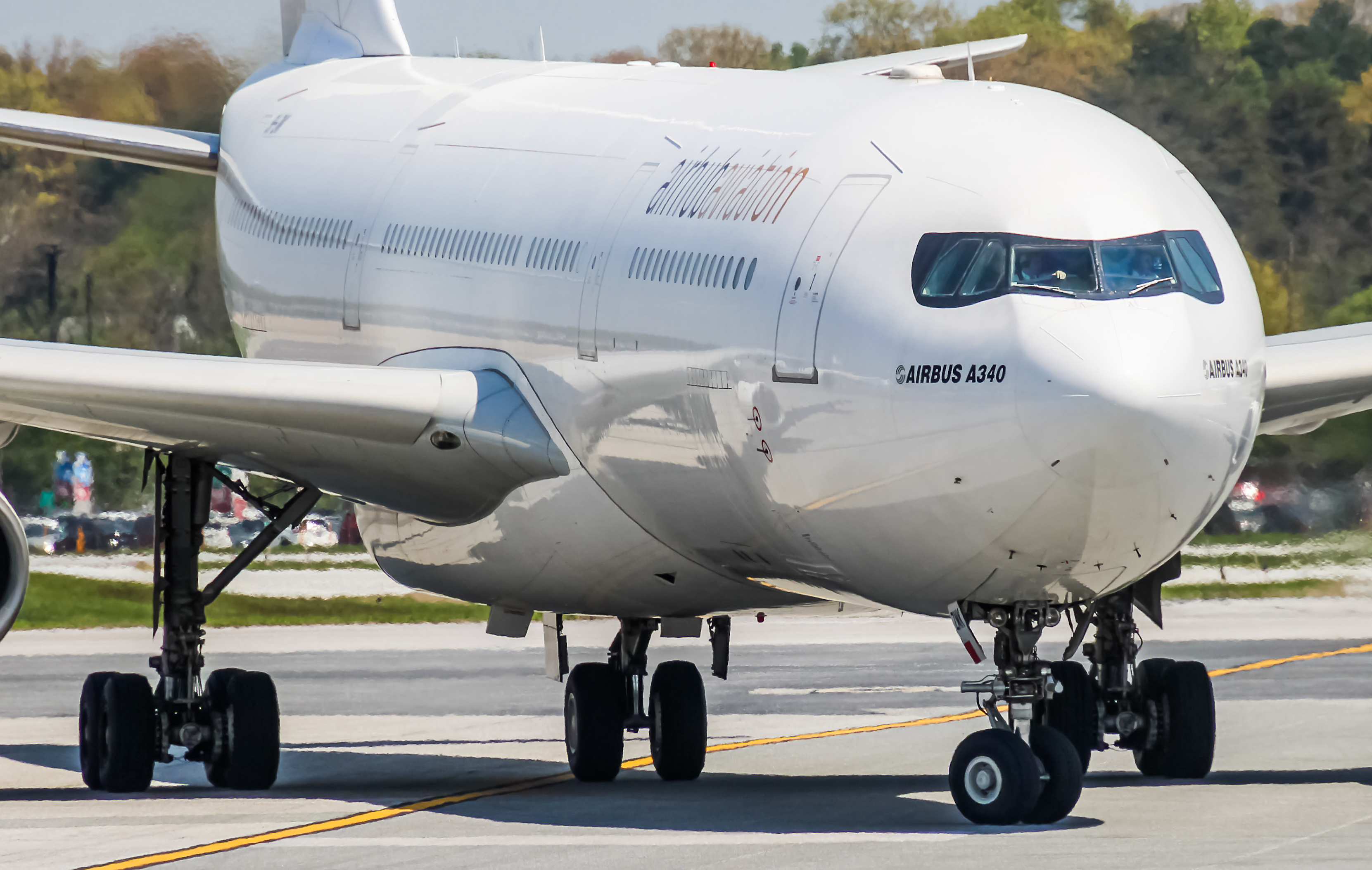 Full size: Airhub Aviation  Airbus A340-300 9H-ZMK at Baltimore/Washington International Thurgood Marshall Airport