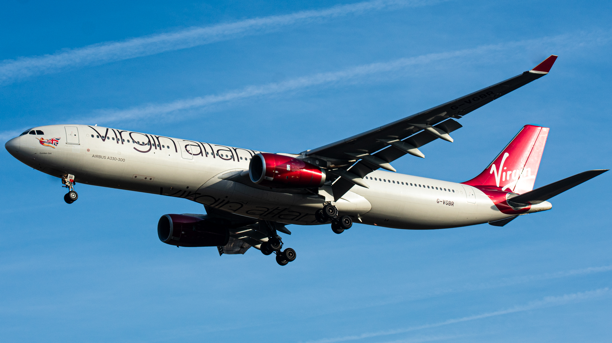 Full size: Virgin Atlantic  Airbus A330-300 G-VGBR at Washington Dulles International Airport