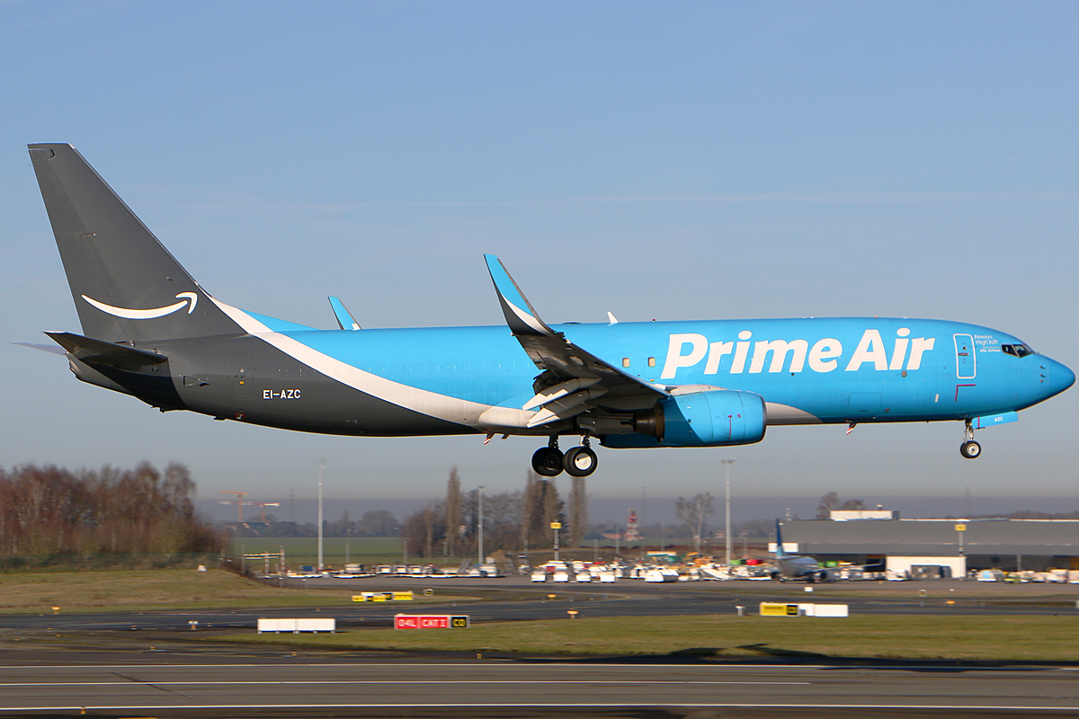 Full size: Prime Air Boeing 737-800F EI-AZC at Liege Airport