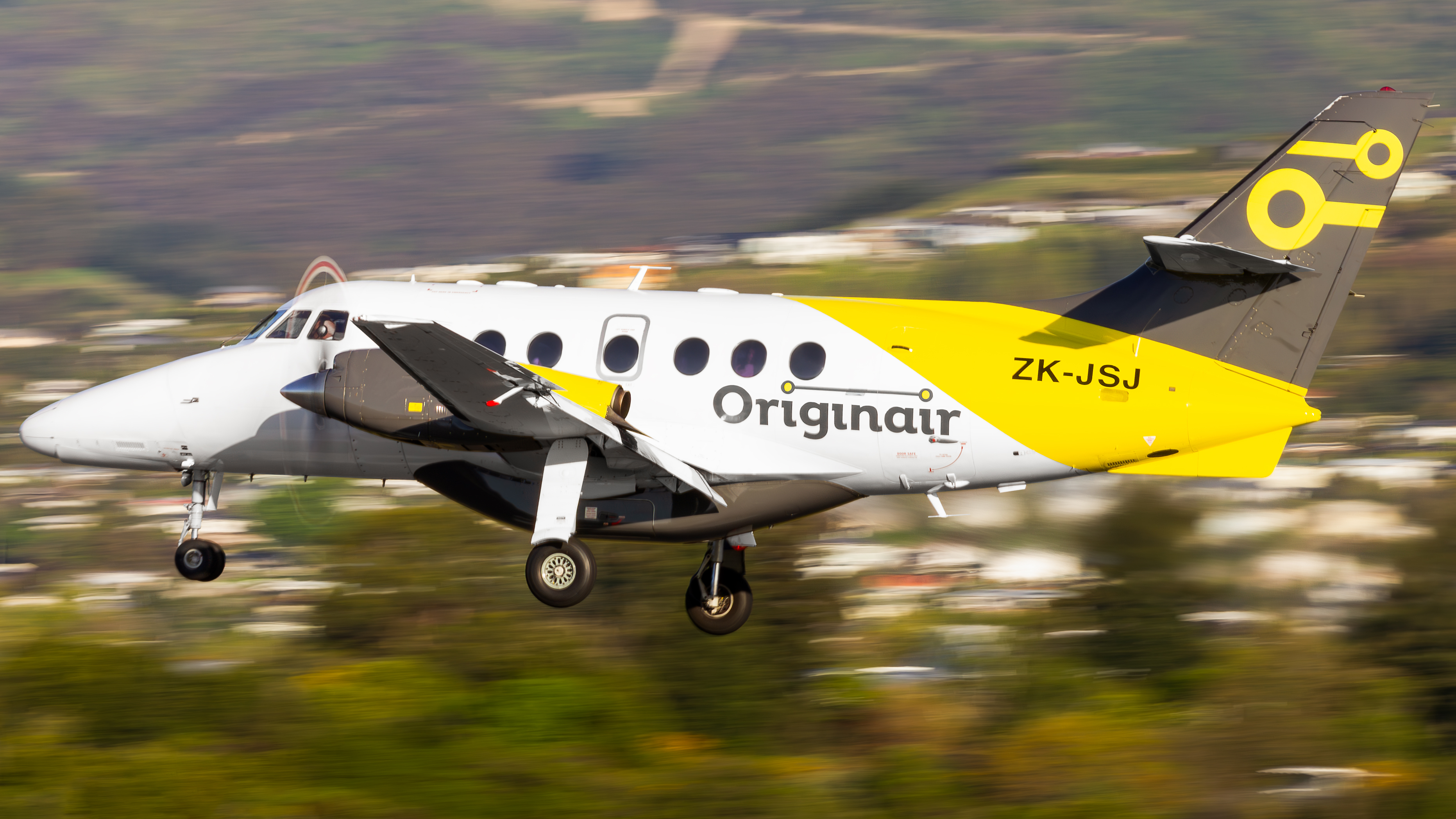 Full size: Originair BAE Jetstream 32 ZK-JSJ at Nelson Airport