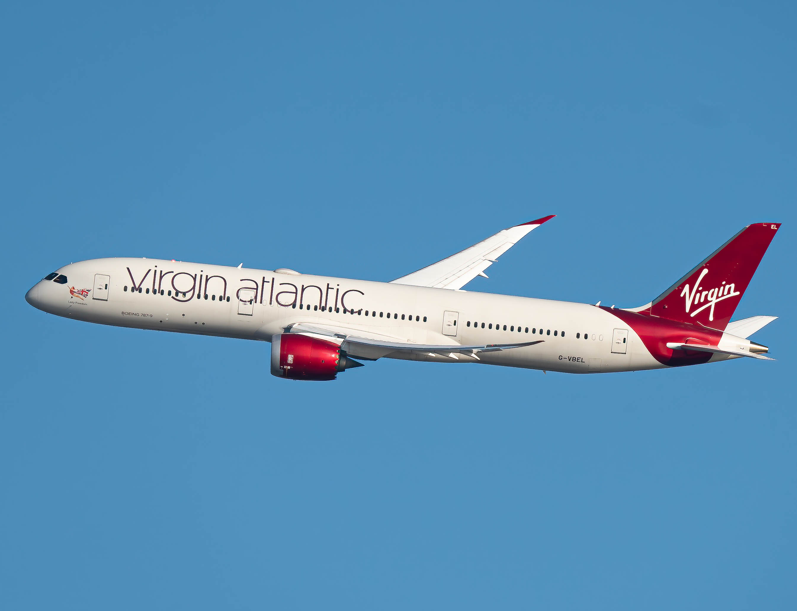 Full size: Virgin Atlantic Boeing 787-9 G-VBEL at John F. Kennedy International Airport