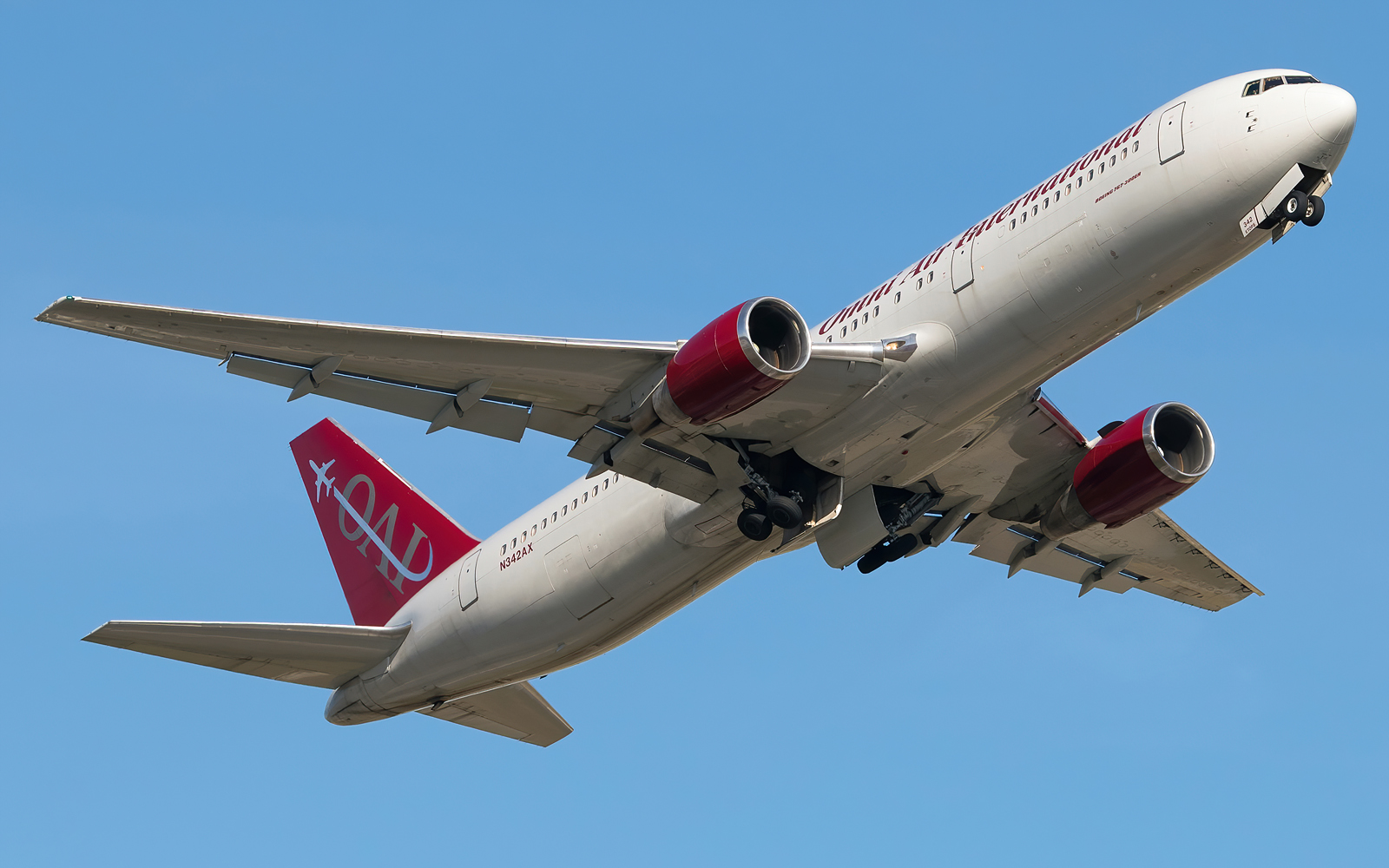 Full size: Omni Air International Boeing 767-300ER N342AX at Baltimore/Washington International Thurgood Marshall Airport