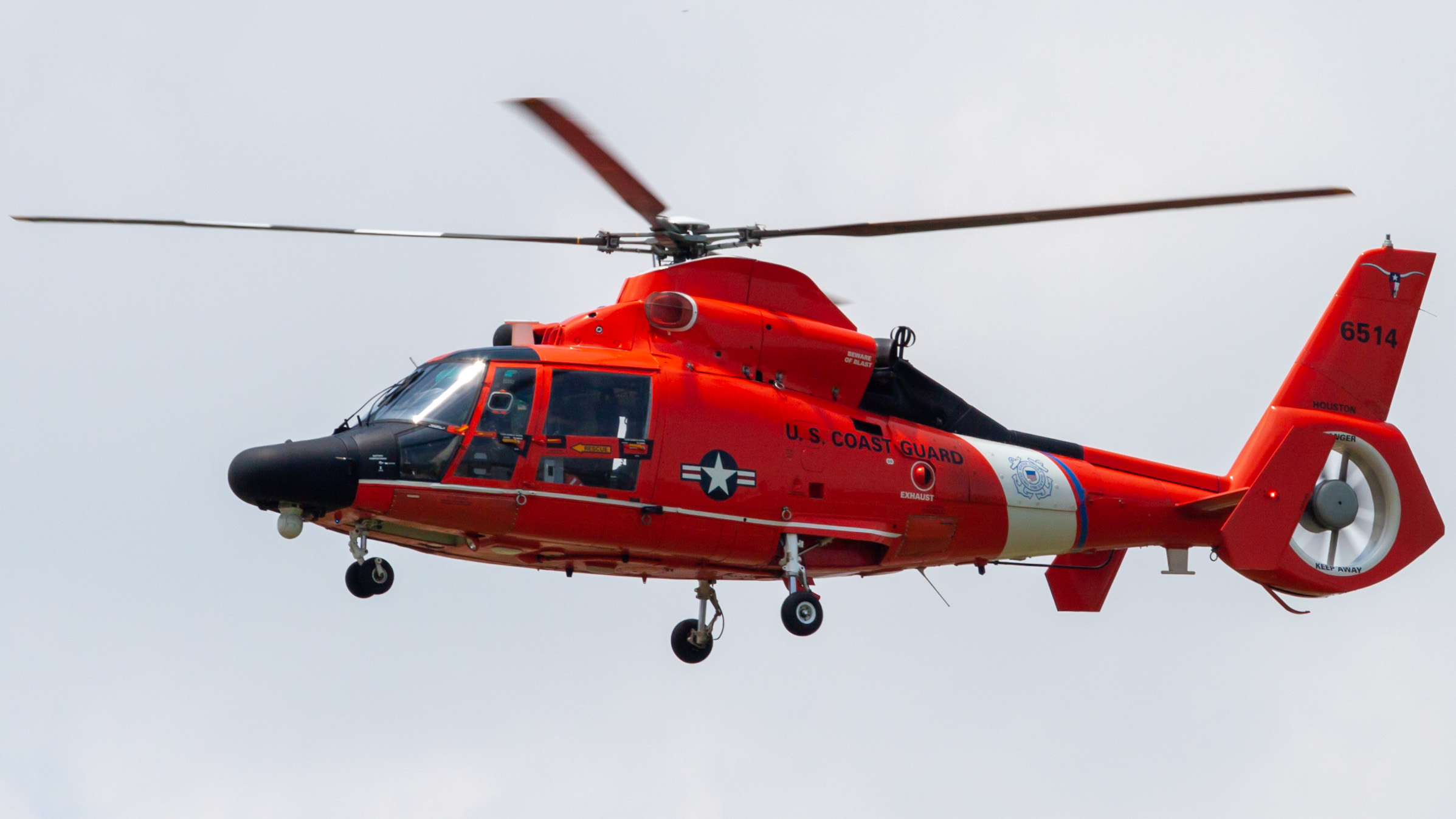 Full size: USCG Eurocopter MH-65 6514 at Ellington Airport