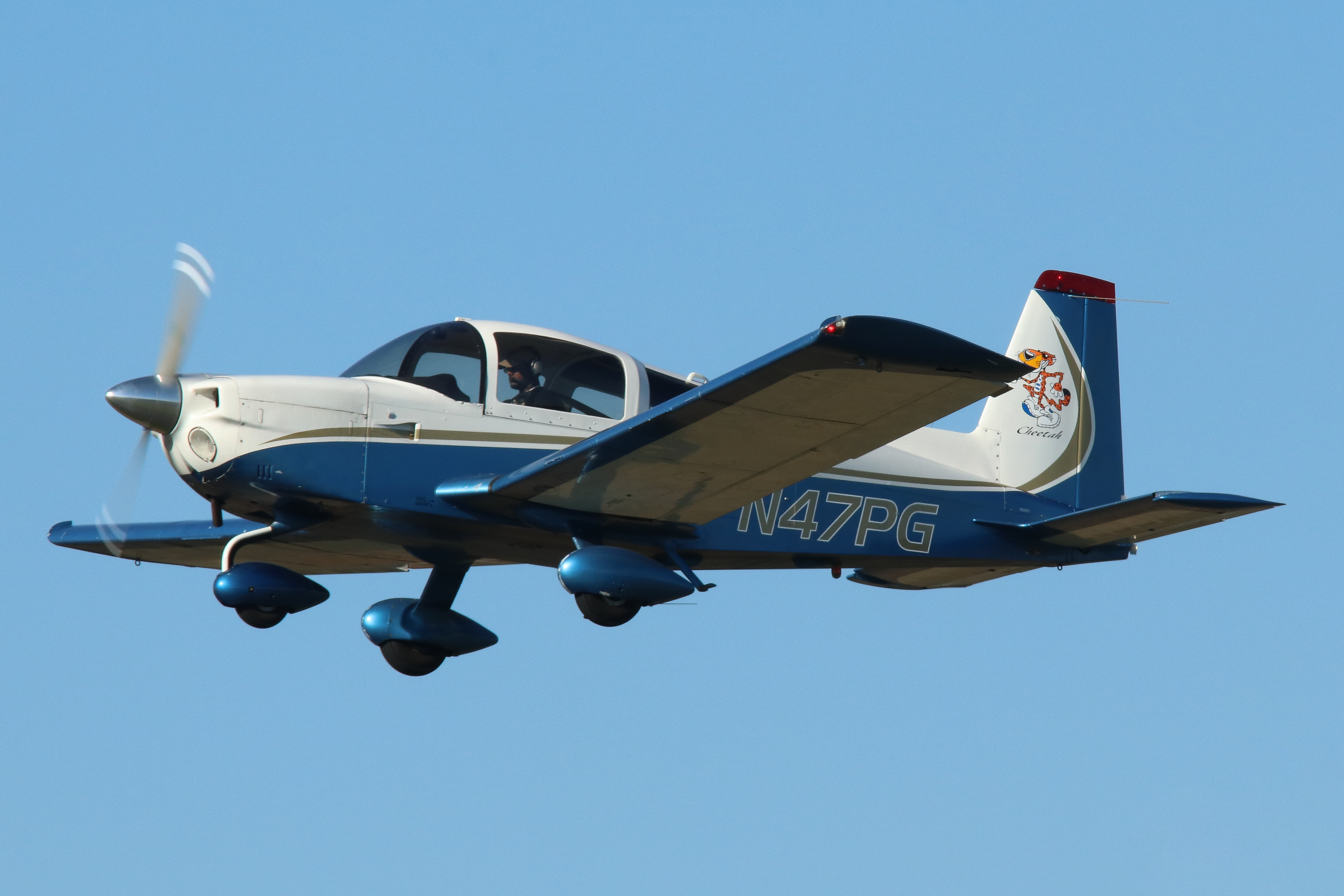 Full size: PRIVATE Grumman AA-5A Cheetah  N47PG at Wings Field Airport