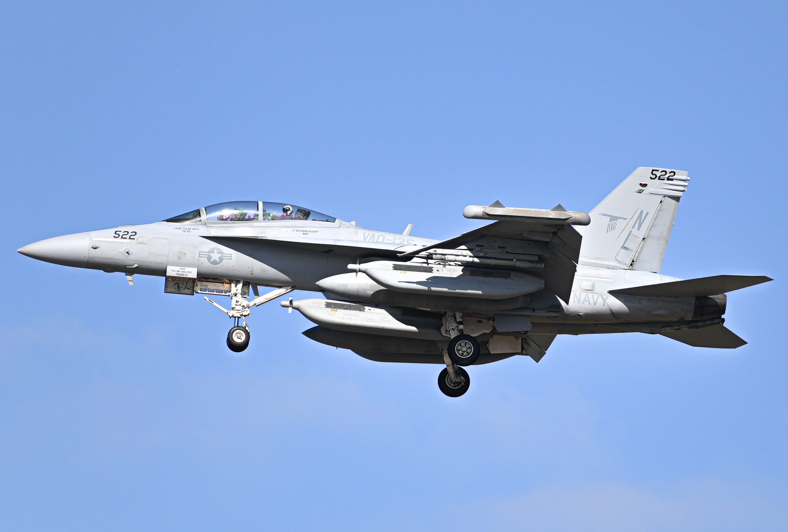 Full size: USN - United States Navy Boeing EA-18G Growler 168375 at North Island NAS