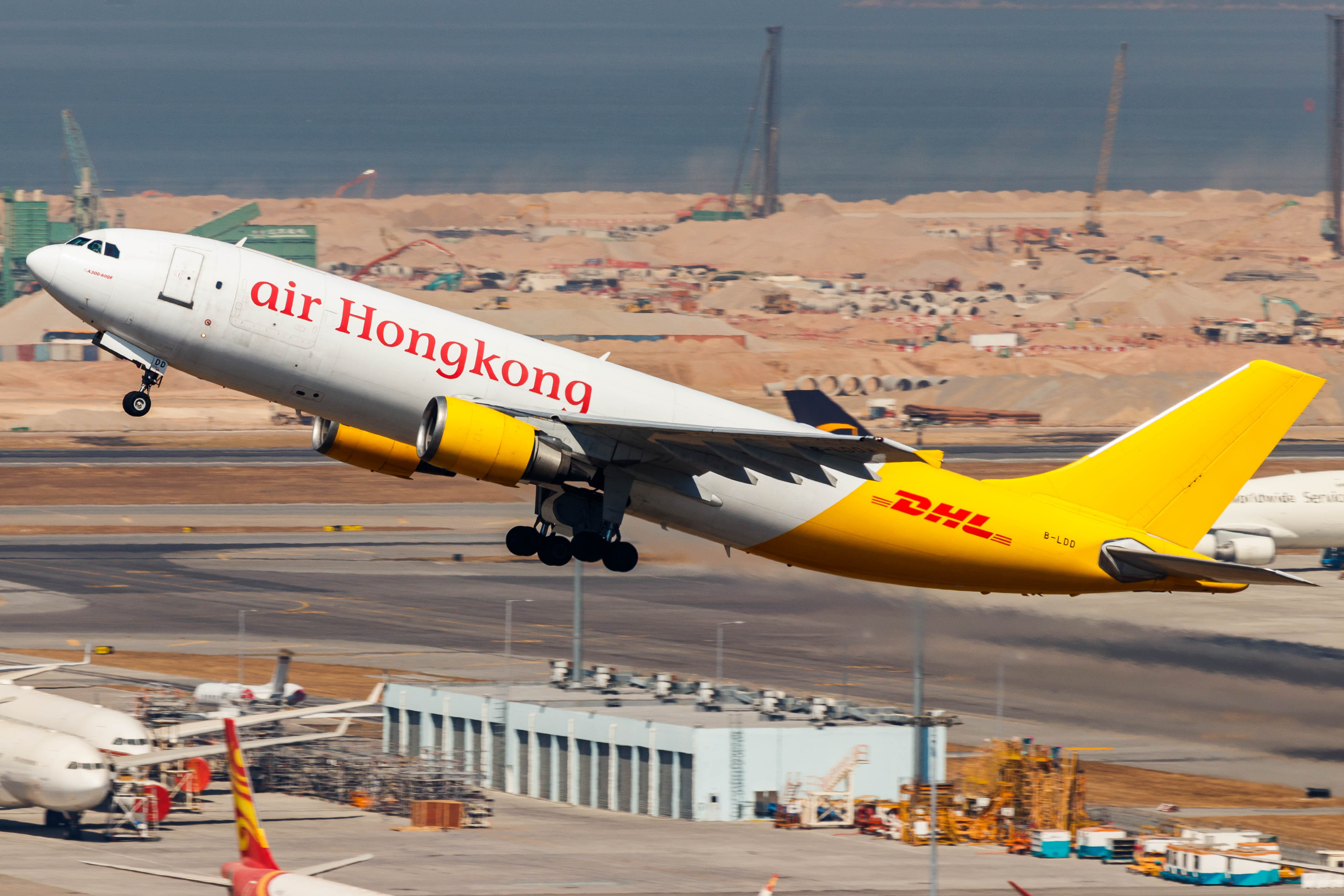 Full size: Air Hong Kong Airbus A300-600F B-LDD at Hong Kong International Airport