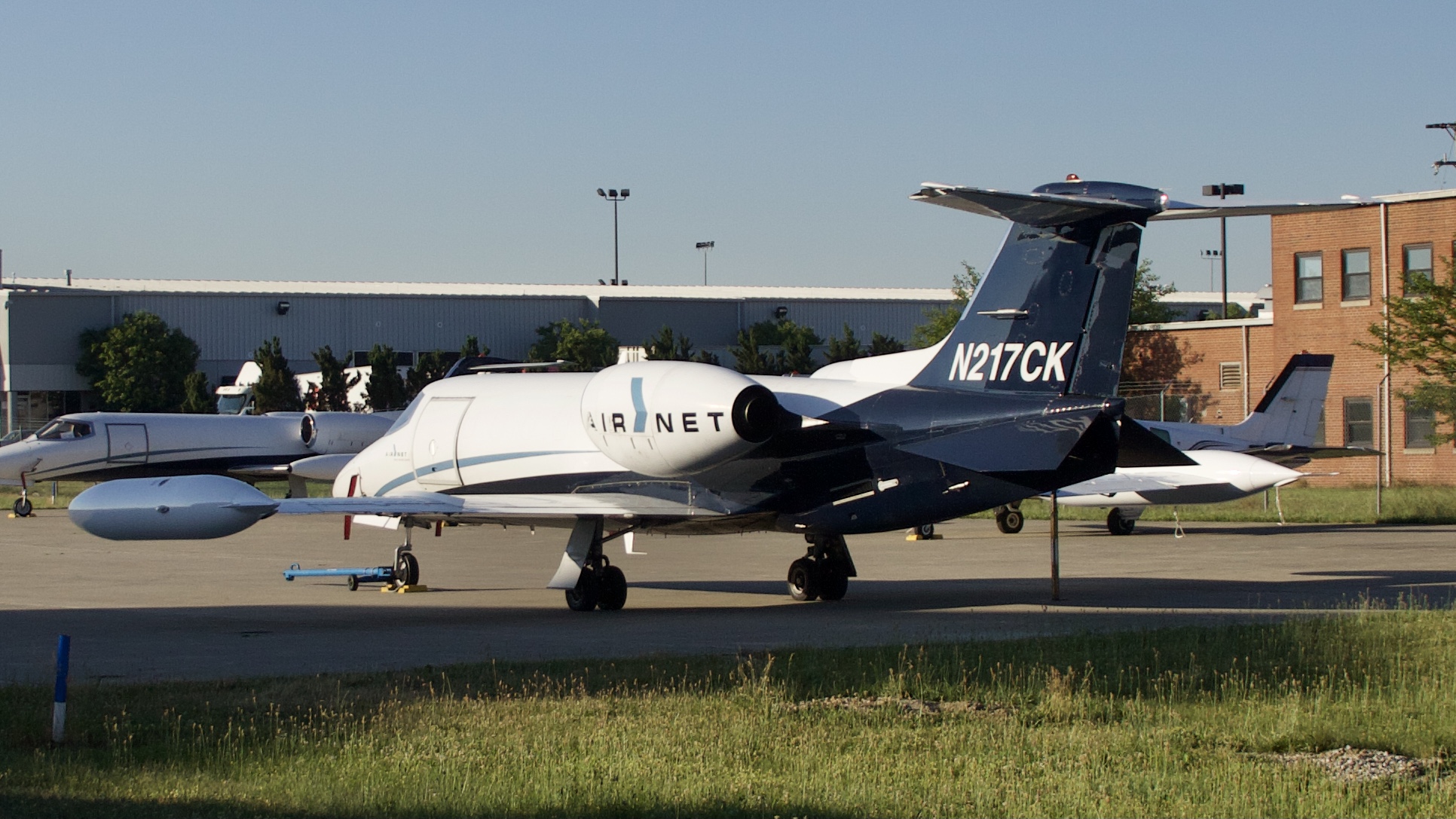 Full size: AirNet Learjet 35A N217CK at Rickenbacker International Airport