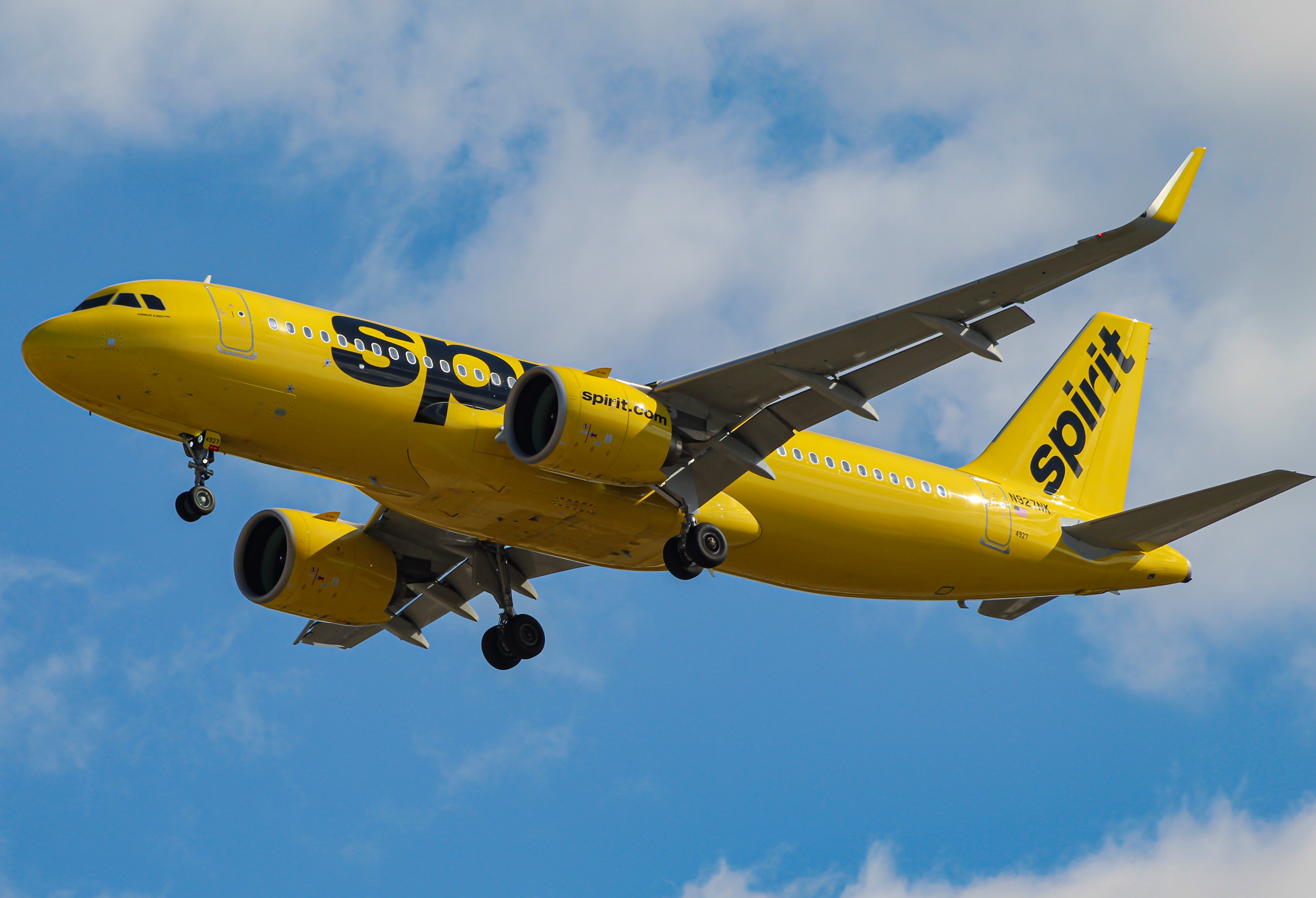 Full size: Spirit Airlines Airbus A320NEO N927NK at Baltimore/Washington International Thurgood Marshall Airport