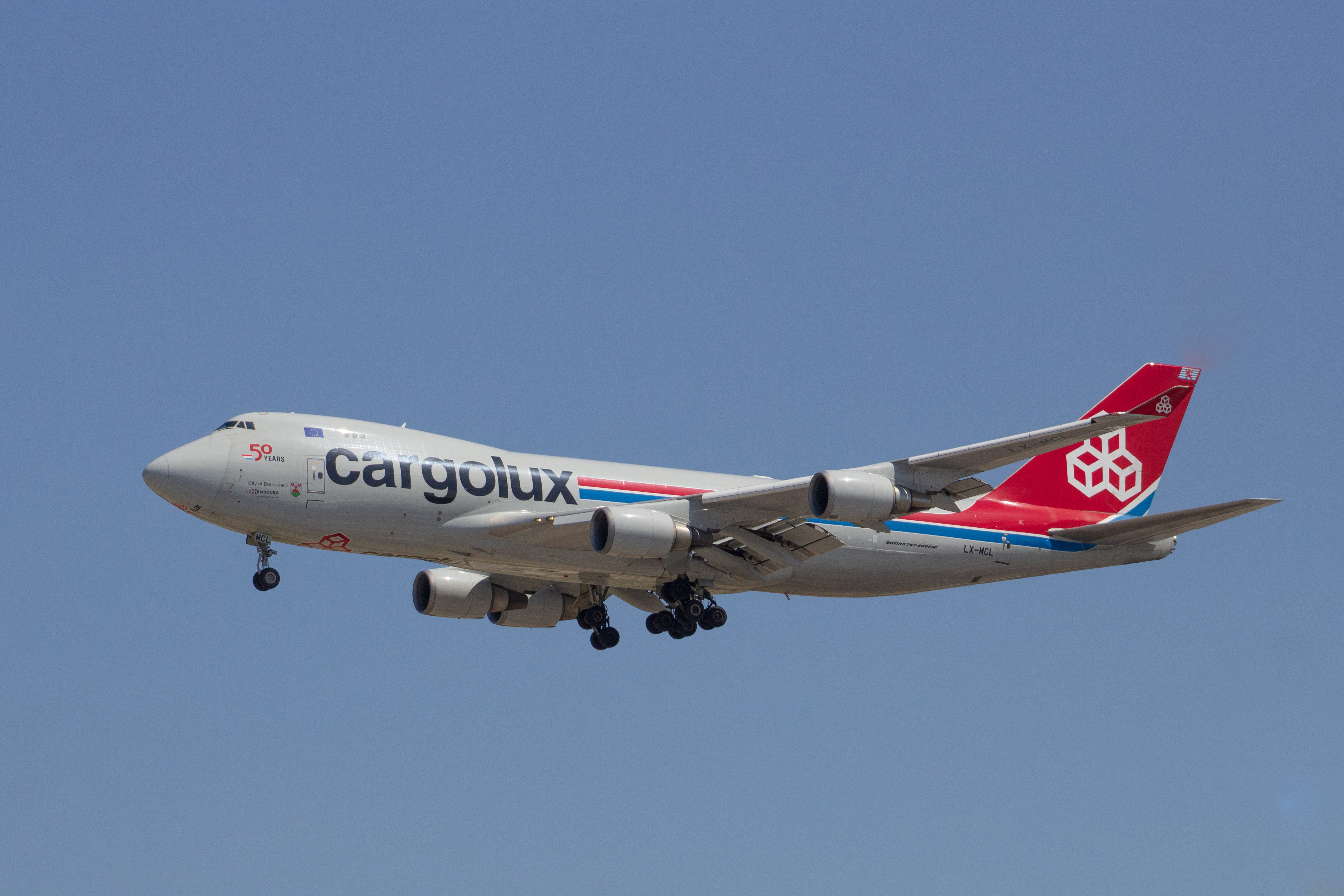 Full size: CargoLux Boeing 747-400F LX- MCL at Chicago O'Hare International Airport