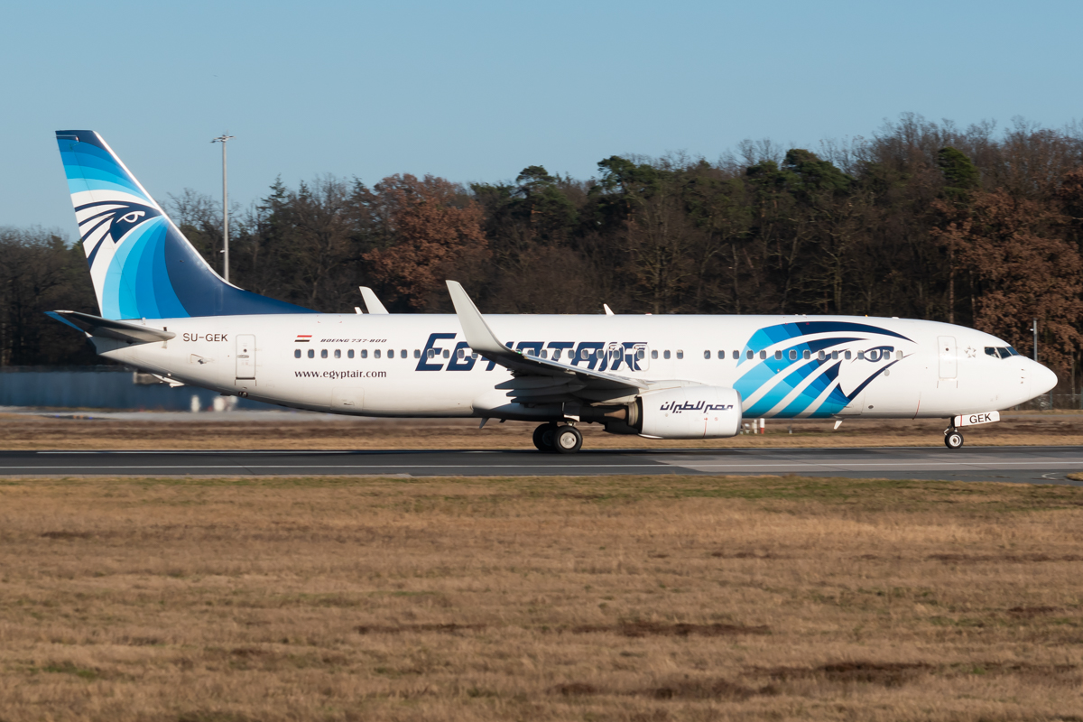 Full size: EgyptAir Boeing 737-800 SU-GEK at Frankfurt International Airport