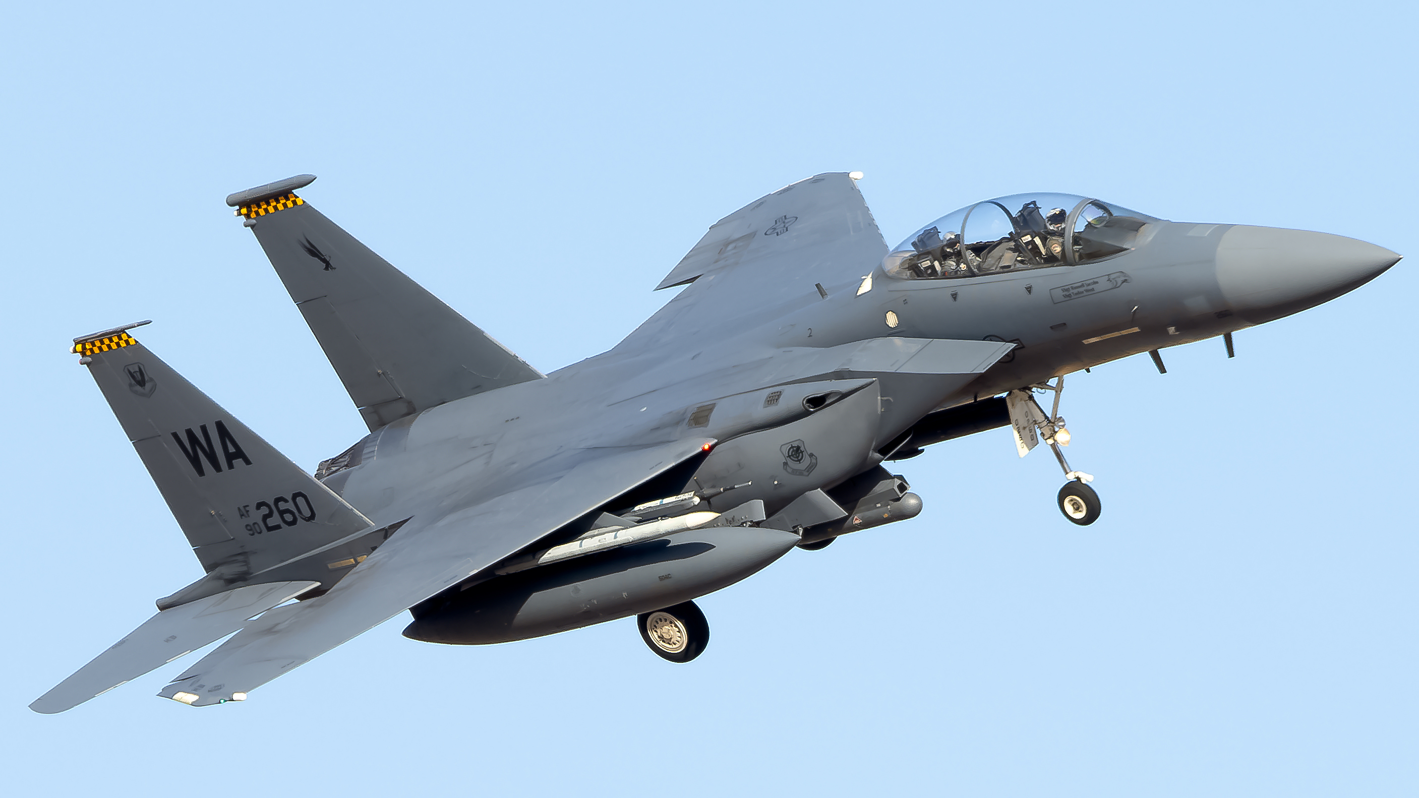 Full size: USAF - United States Air Force McDonnell Douglas F-15E Strike Eagle 90-0260 at Nellis Air Force Base