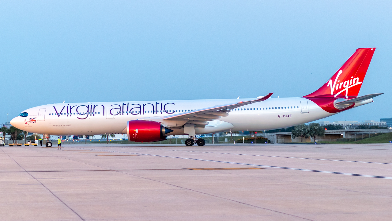 Full size: Virgin Atlantic Airbus A330-900 GVJAZ at Tampa International Airport