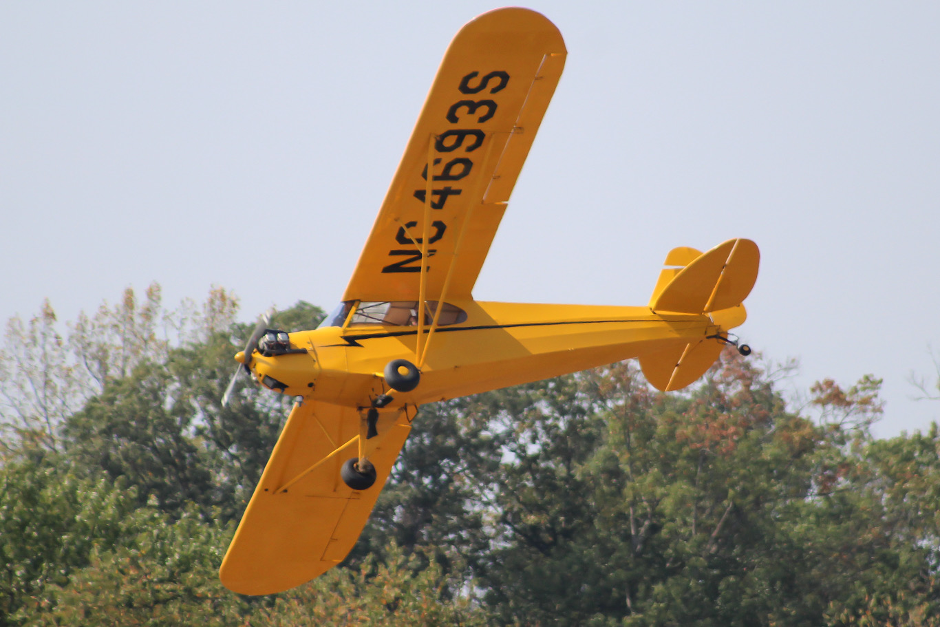 Full size: PRIVATE Piper J-3 Cub NC4693S at Leesburg Executive Airport