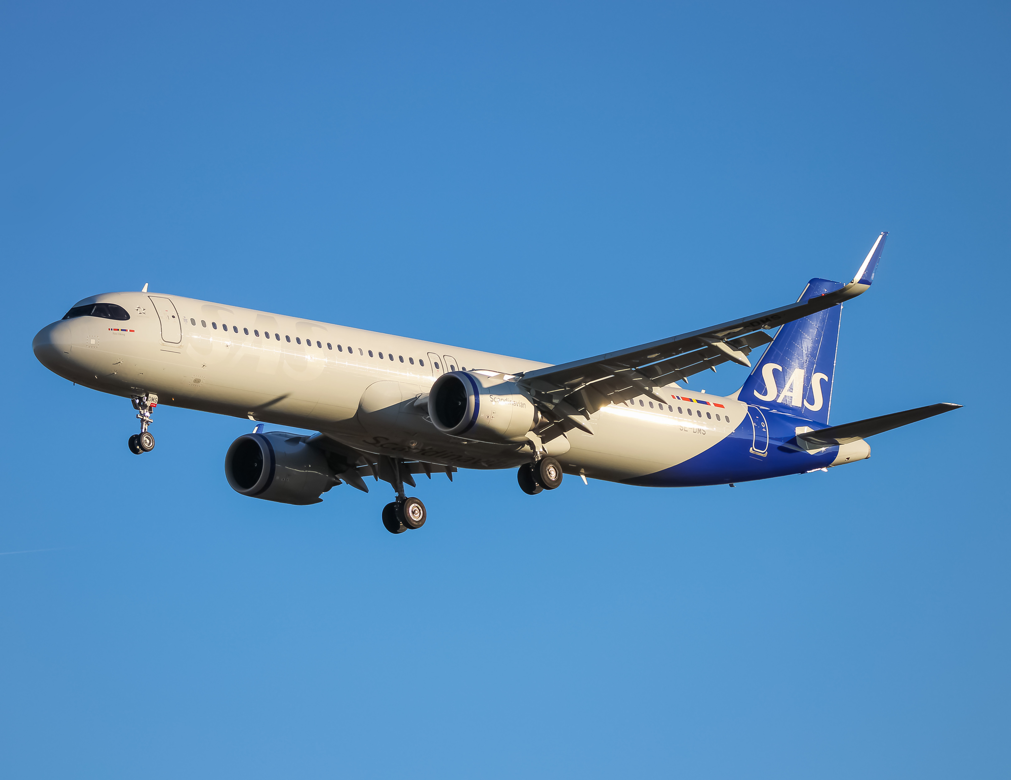 Full size: Scandinavian Airlines Airbus A321NEO SE-DMS at Washington Dulles International Airport