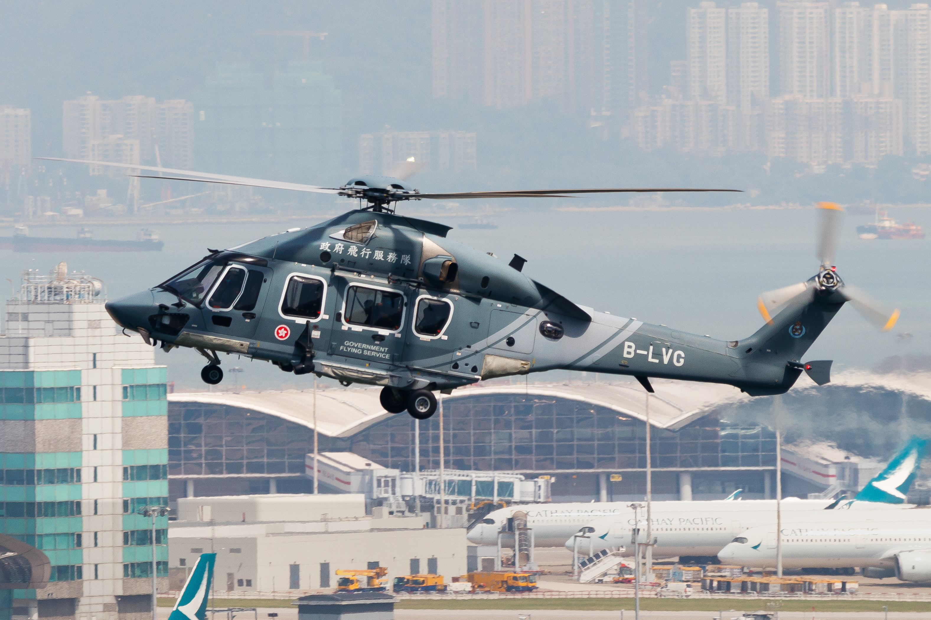 Full size: Government Flying Service Airbus H175  B-LVG at Hong Kong International Airport