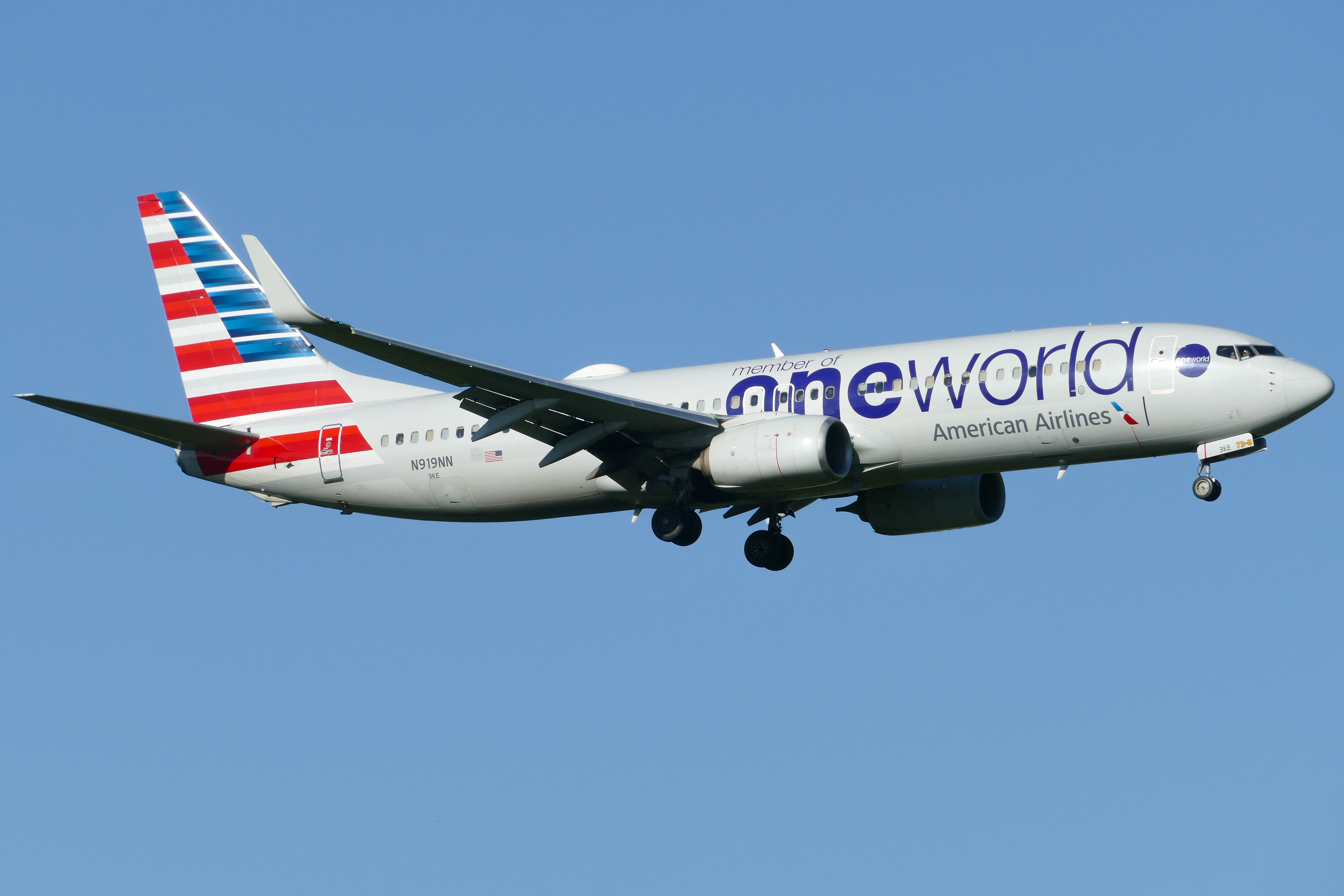 Full size: American Airlines Boeing 737-800 N919NN at Austin-Bergstrom International Airport
