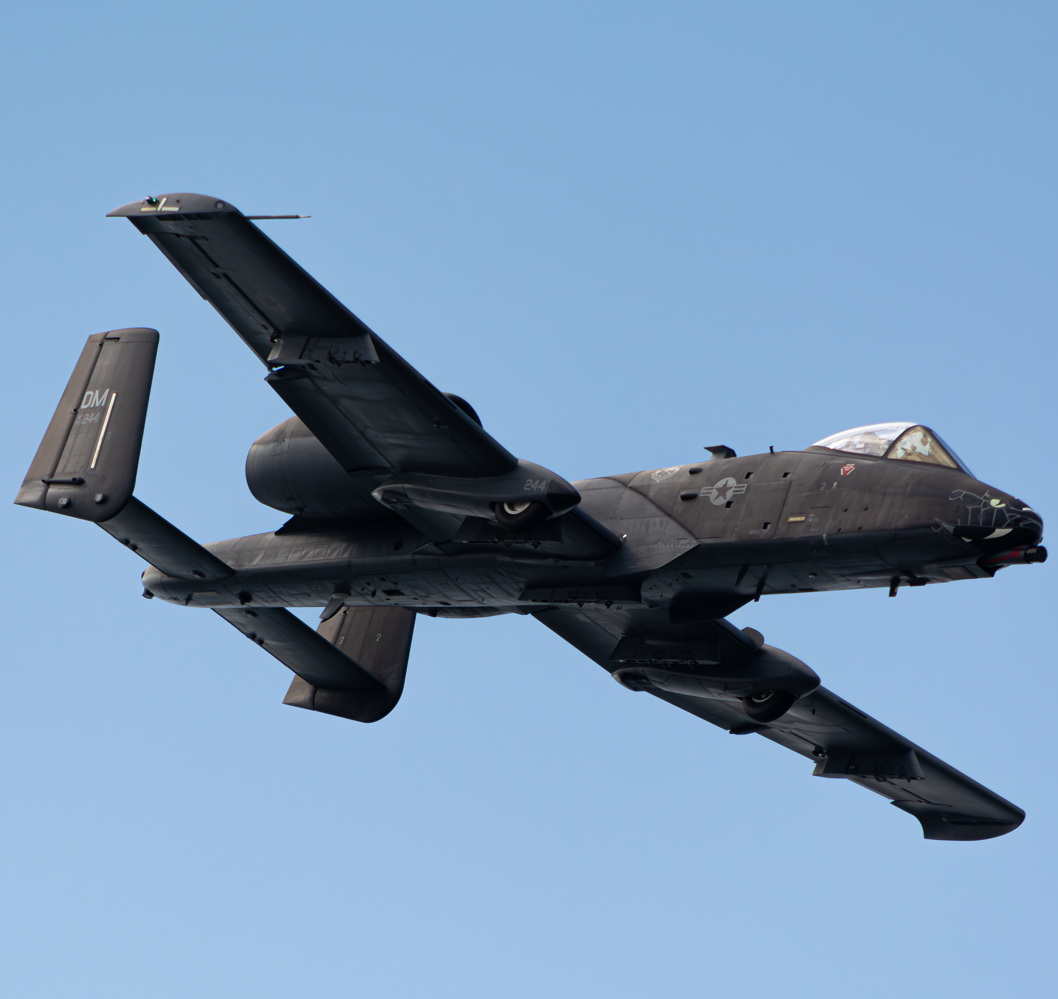 Full size: USAF - United States Air Force Fairchild A-10 Thunderbolt 80-0244 at Cleveland Burke Lakefront Airport