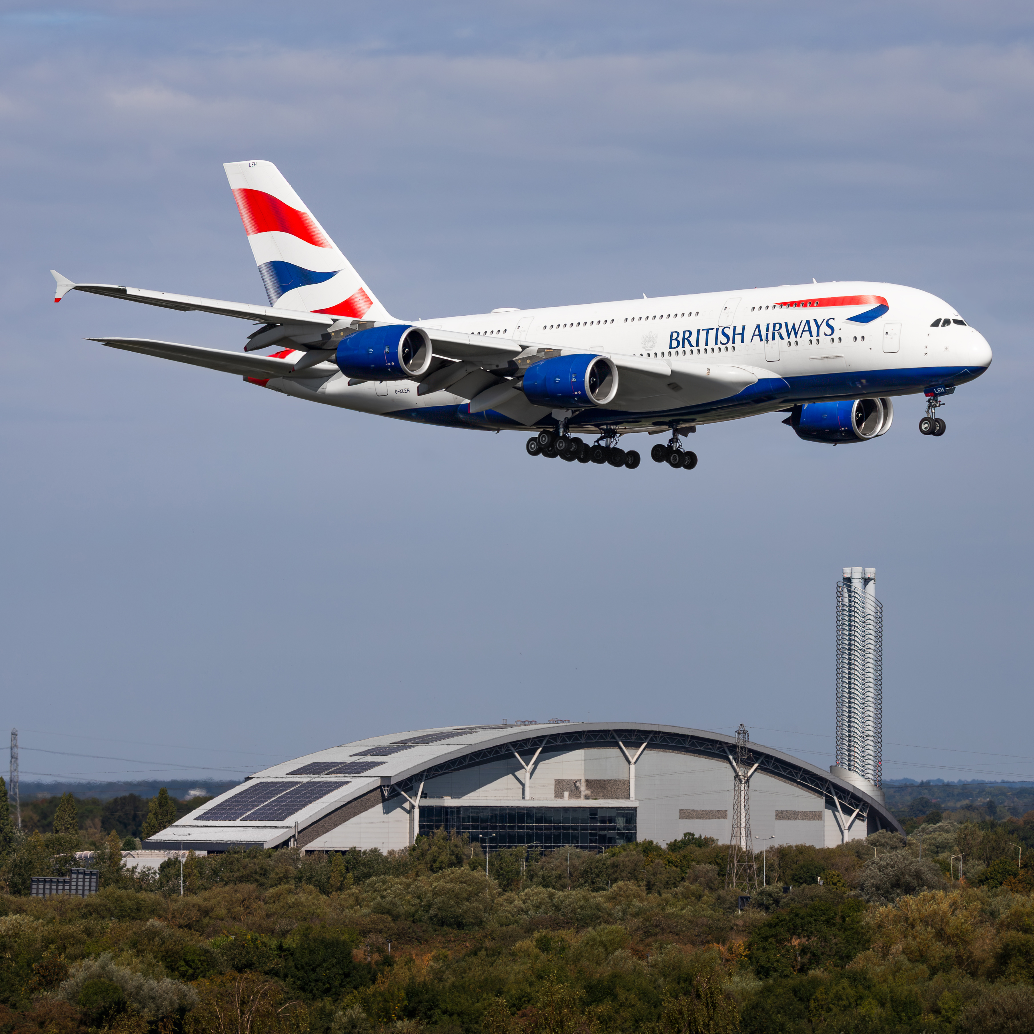 Full size: British Airways Airbus A380-800 G-XLEH at London Heathrow International Airport