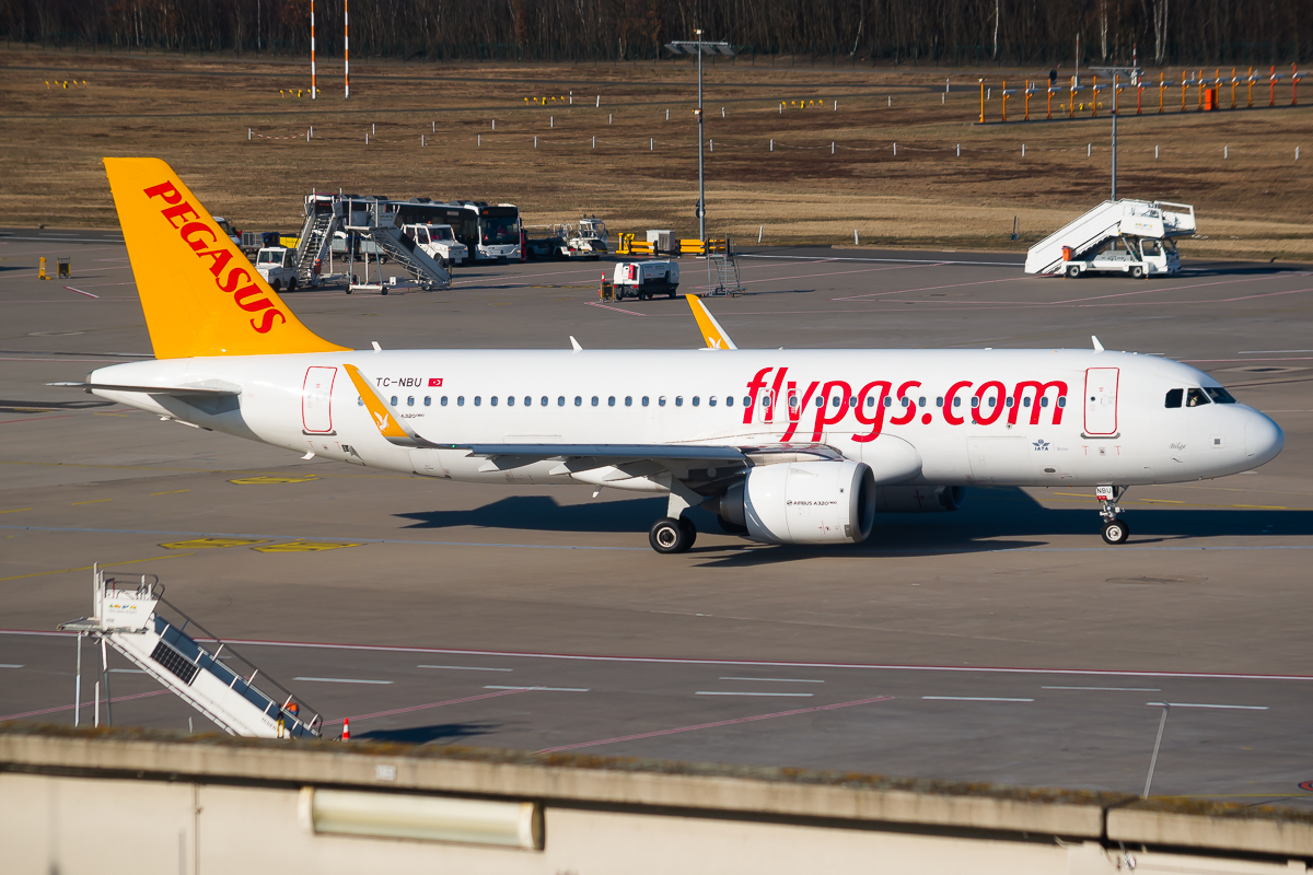 Full size: Pegasus Air Airbus A320NEO TC-NBU at Cologne Bonn Airport