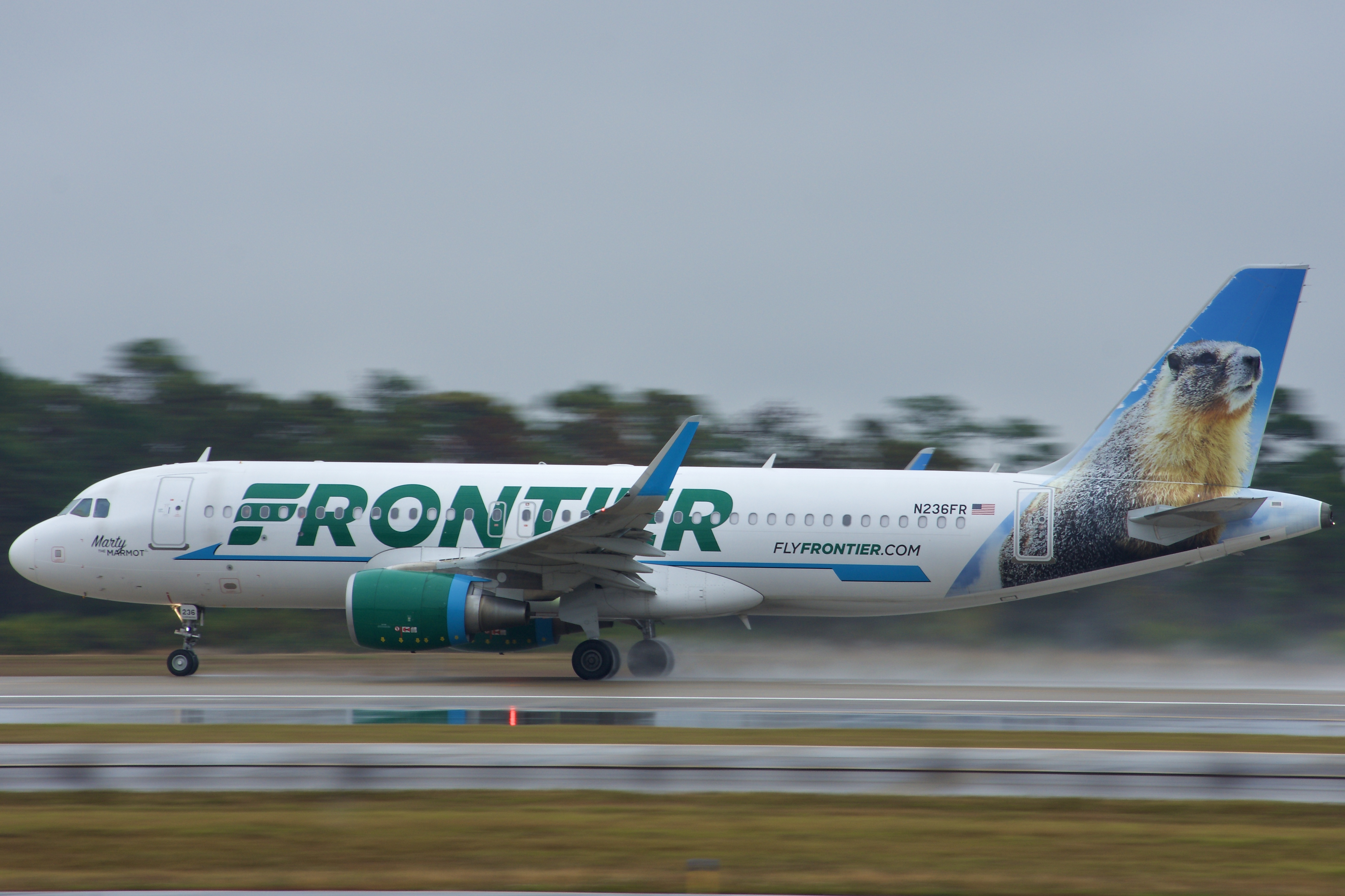 Full size: Frontier Airlines Airbus A320 N236FR at Orlando International Airport