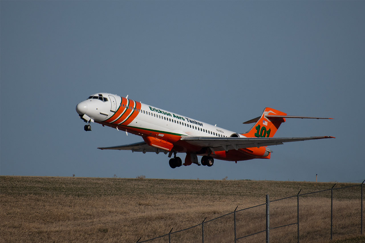 Full size: Erickson Air Tanker McDonnell Douglas MD-87 N291EA at Rapid City Regional Airport